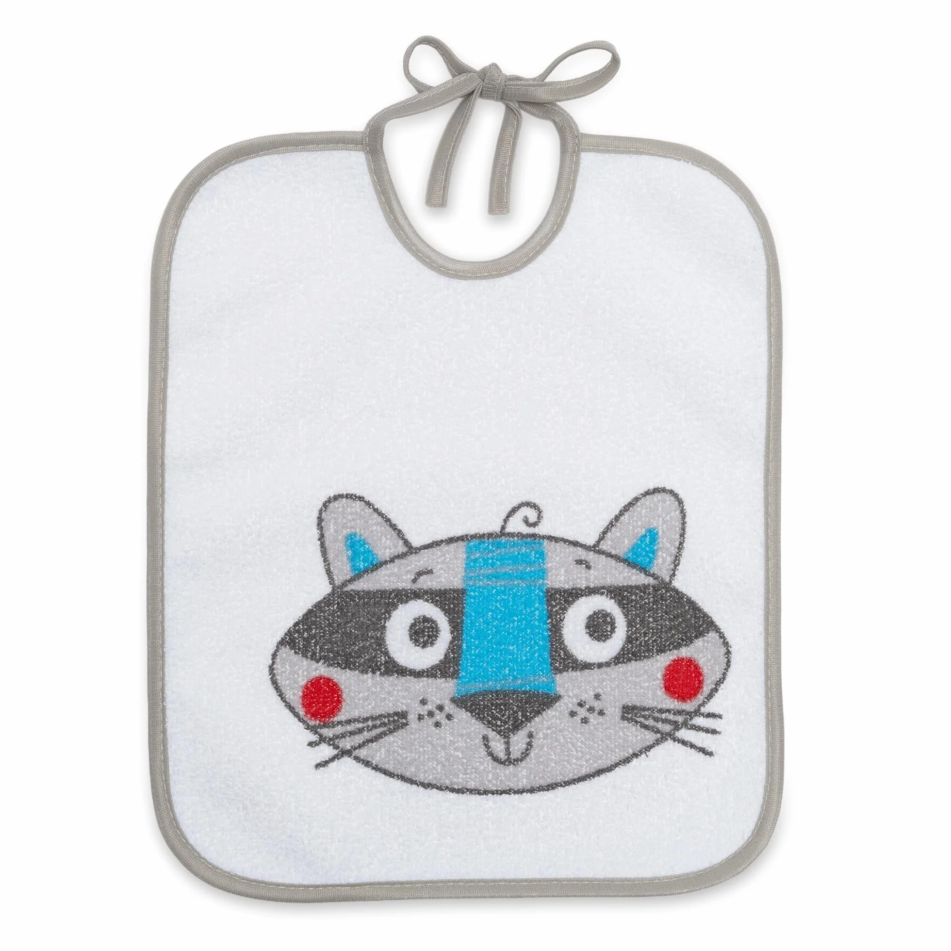 Bavaglini Impermeabili 73% Cotone 27% Poliestere Confezione da 7 23x27 cm per Bambini 6-18 Mesi