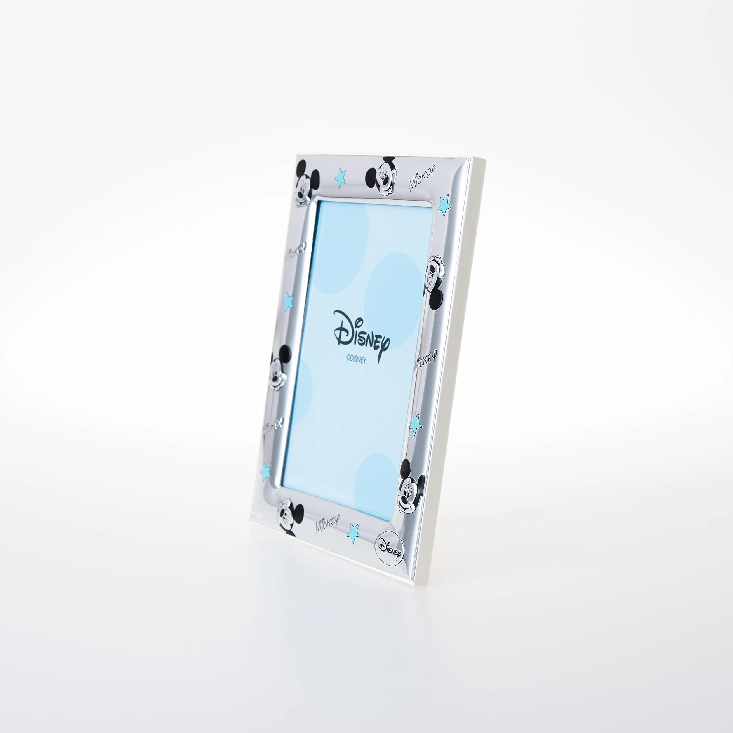 VALENTI & CO. D130-3LC Disney Baby Cornice Porta Foto da Tavolo in Argento per Neonato