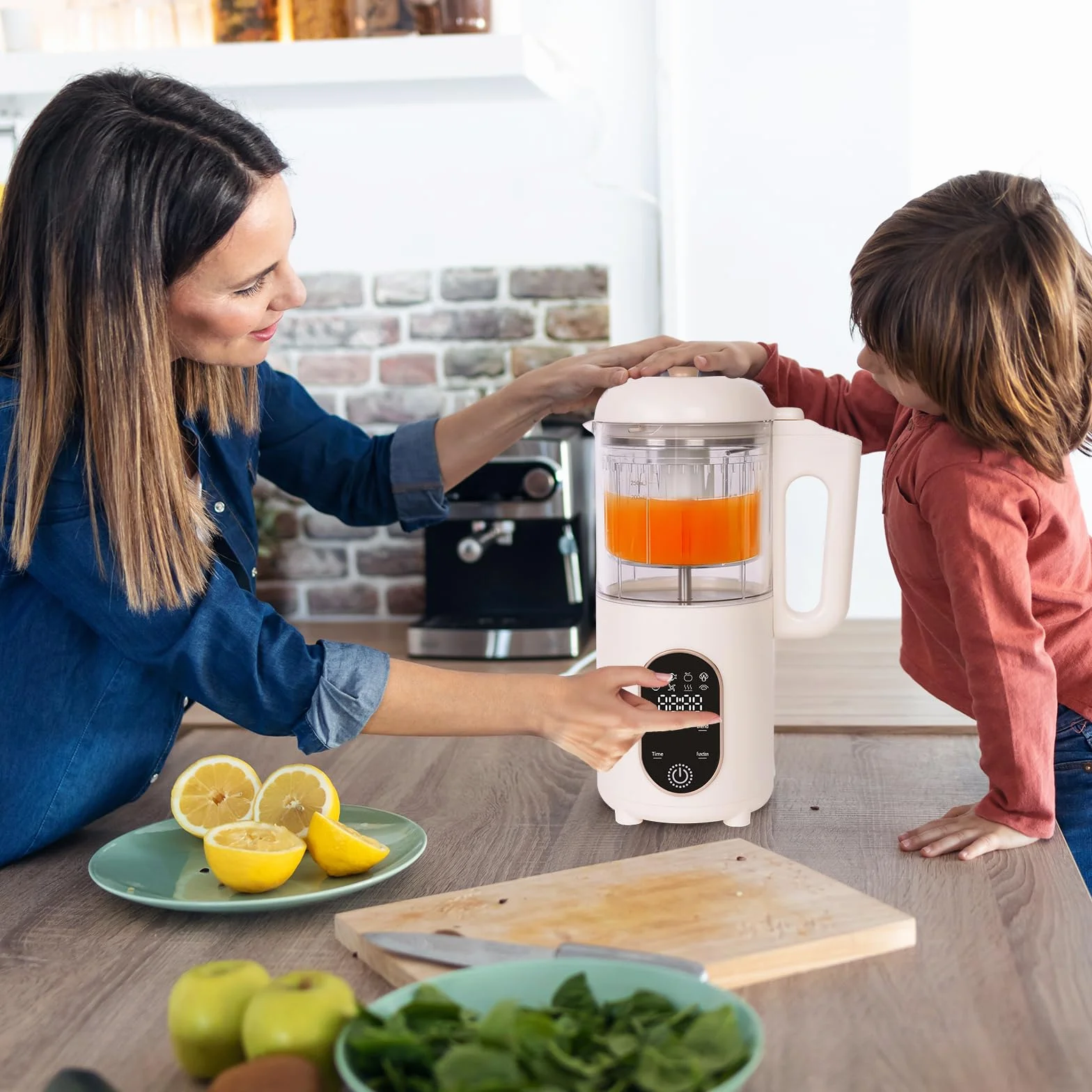 Cuocipappa Baby Food Maker Multifunzione Vapore Sterilizzato Riscalda Robot Cucina