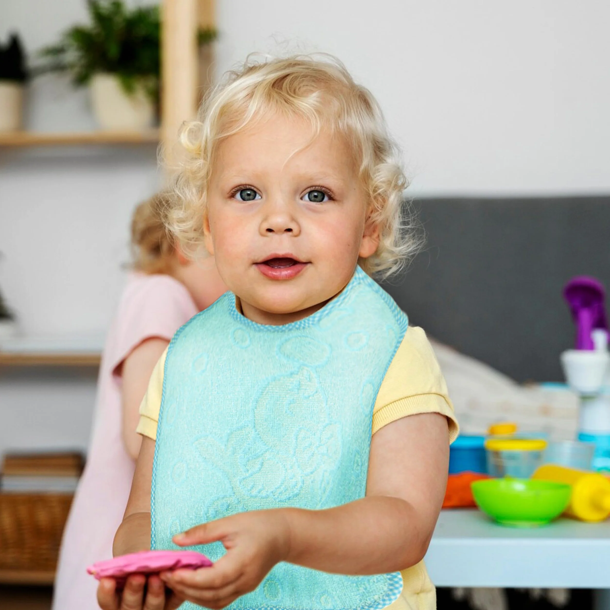 Bavaglini lacci pappa asilo spugna cotone bambini prodotti in Italia