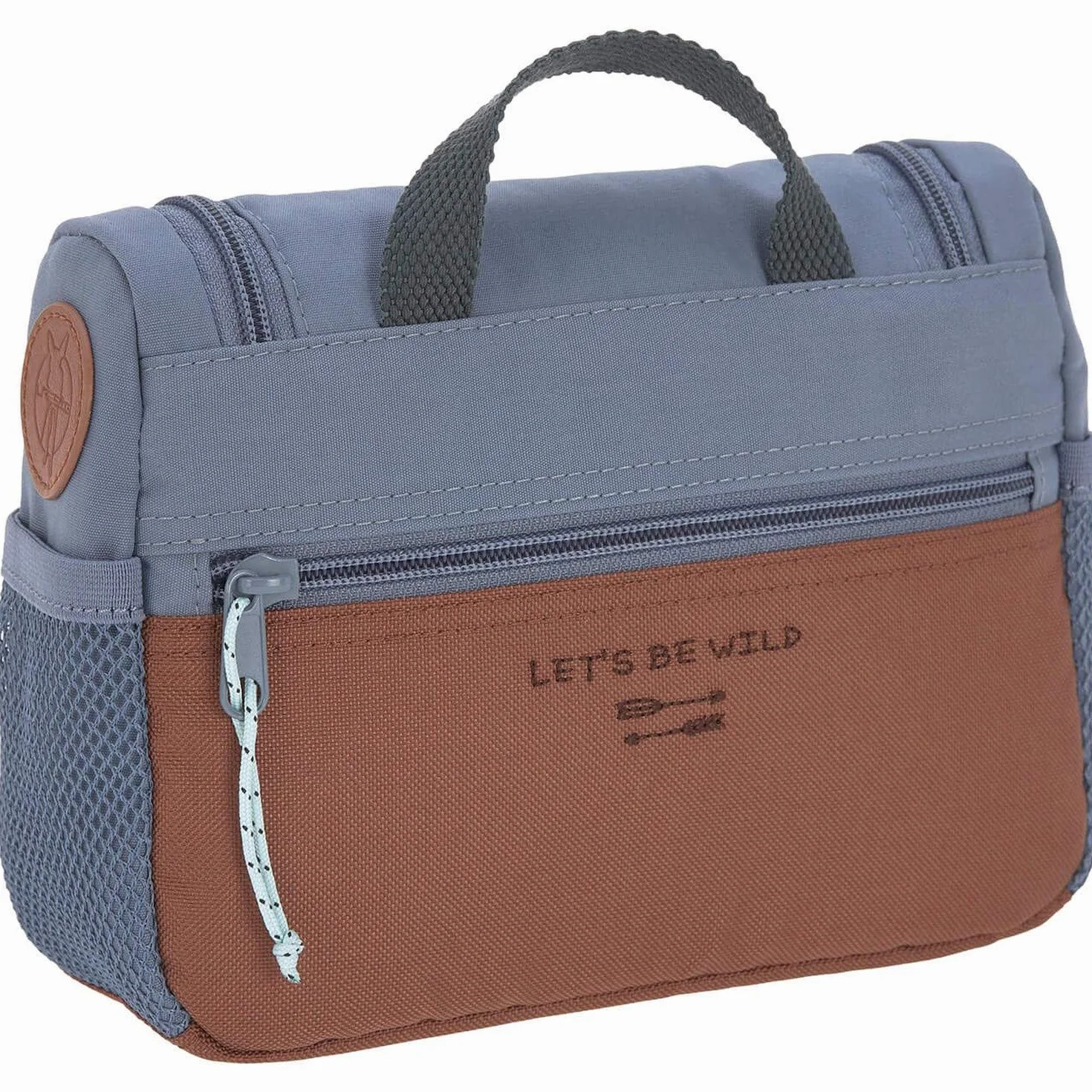 LÄSSIG Borsa lavaggio bambini appendere 20 cm Mini Washbag Adventure Tractor