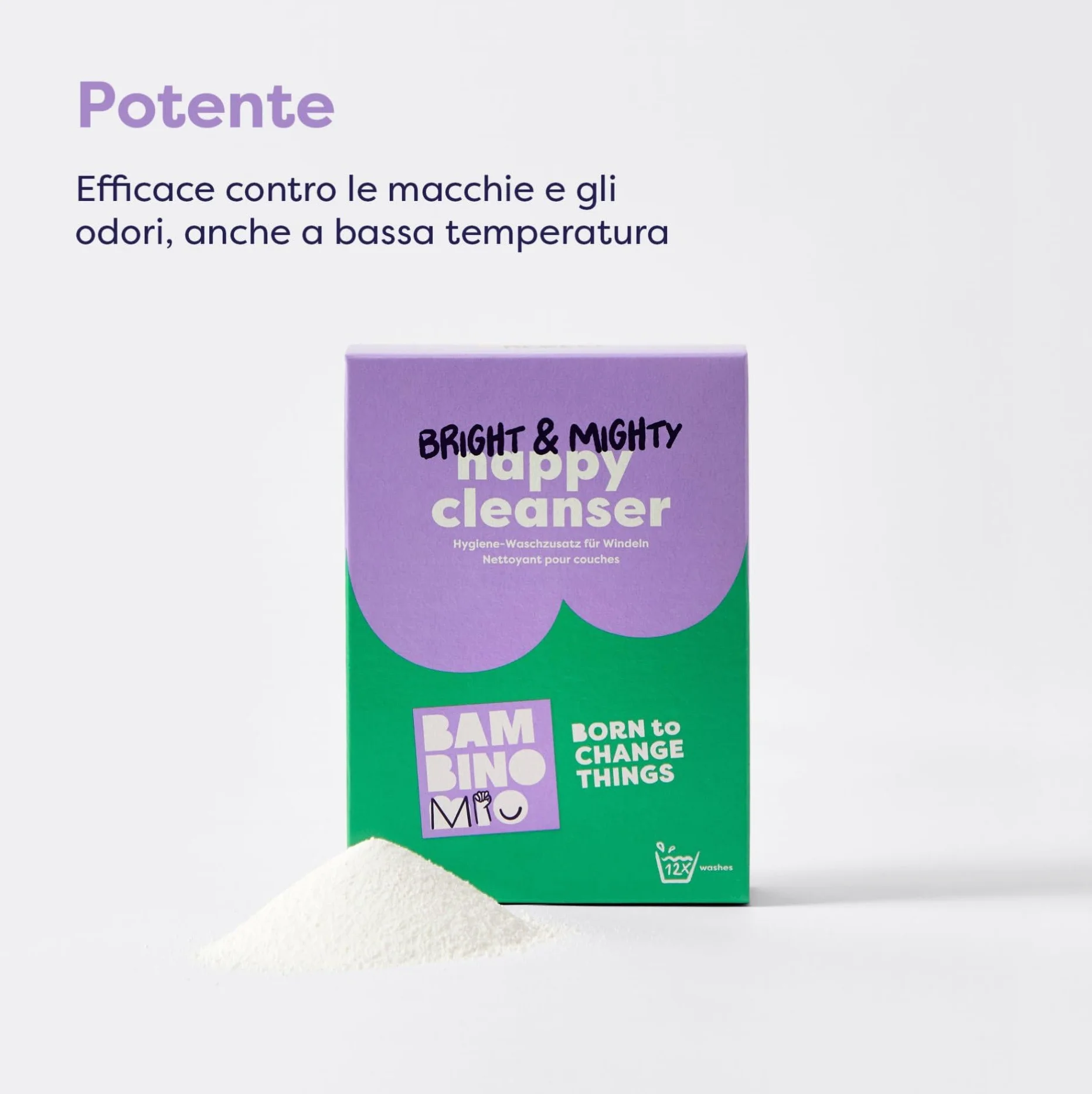 Bambino Mio Igienizzante Bucato Bebè 750g Rimuove le Macchie Pelli Delicate