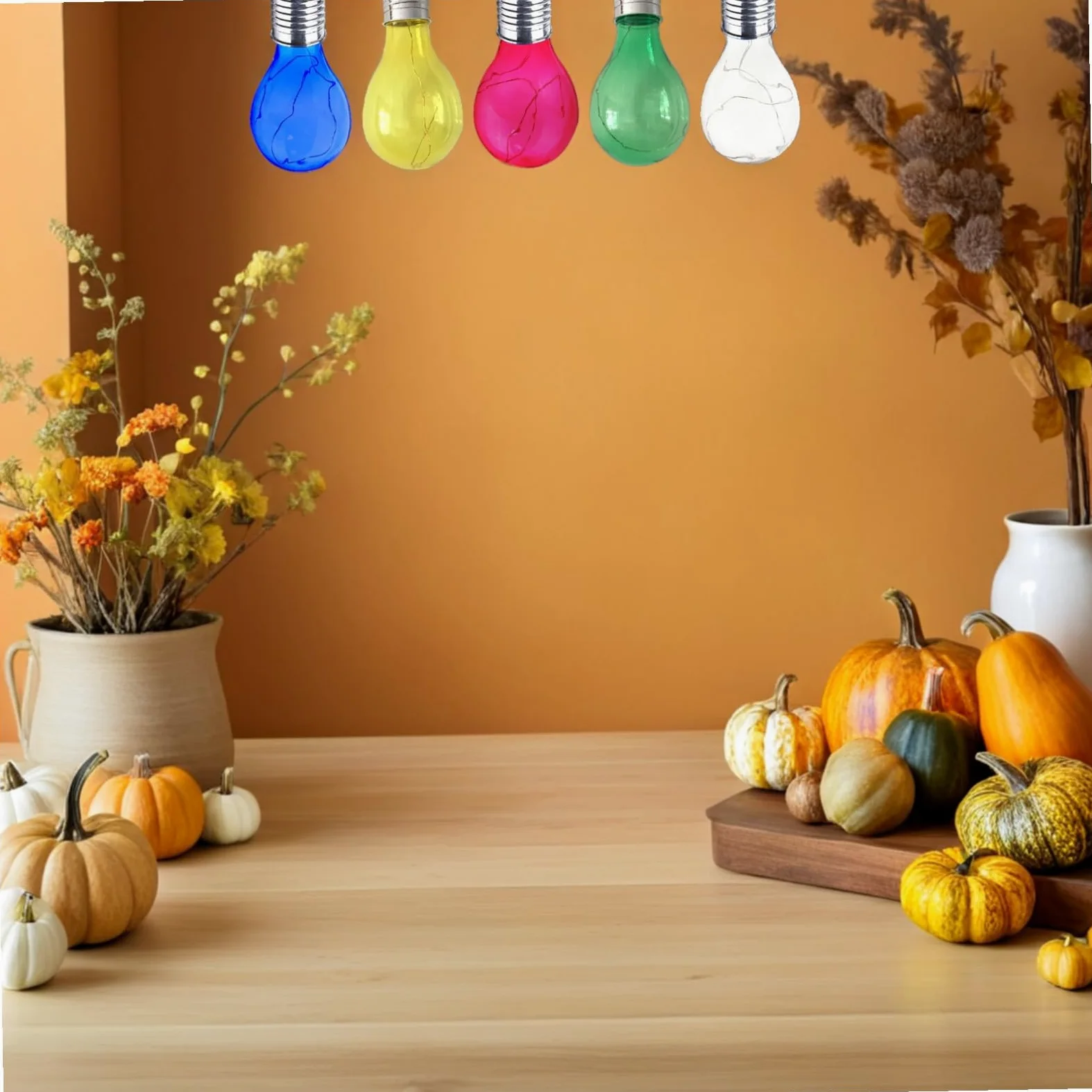 Beavorty Lampadine Solari da Esterno LED Impermeabili a Energia Solare, Set da 5 Luci Sospese Clip per Decorazioni da Giardino, Luci Solari Creative per Aree senza Alimentazione Elettrica