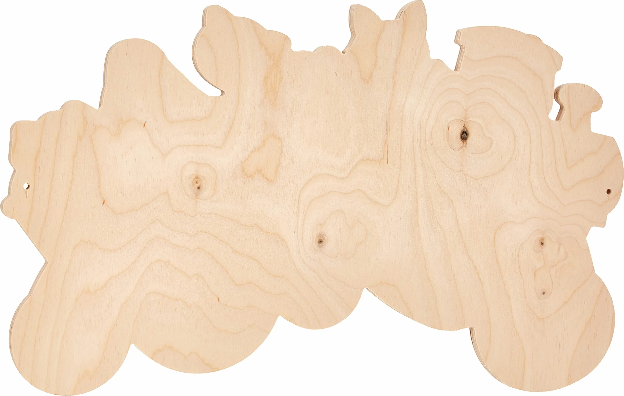 Hess Holzspielzeug Appendiabiti in Legno Serie ferroviaria 5 Ganci per Bambini