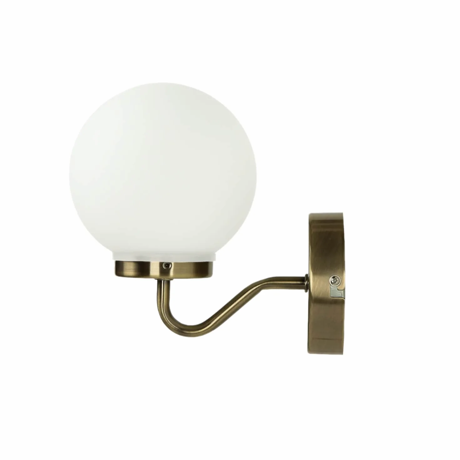 Lampada da parete per interni inox classe IP20 Applique bagno dal design in Art Nouveau stile Liberty effetto bronzo bianco E14