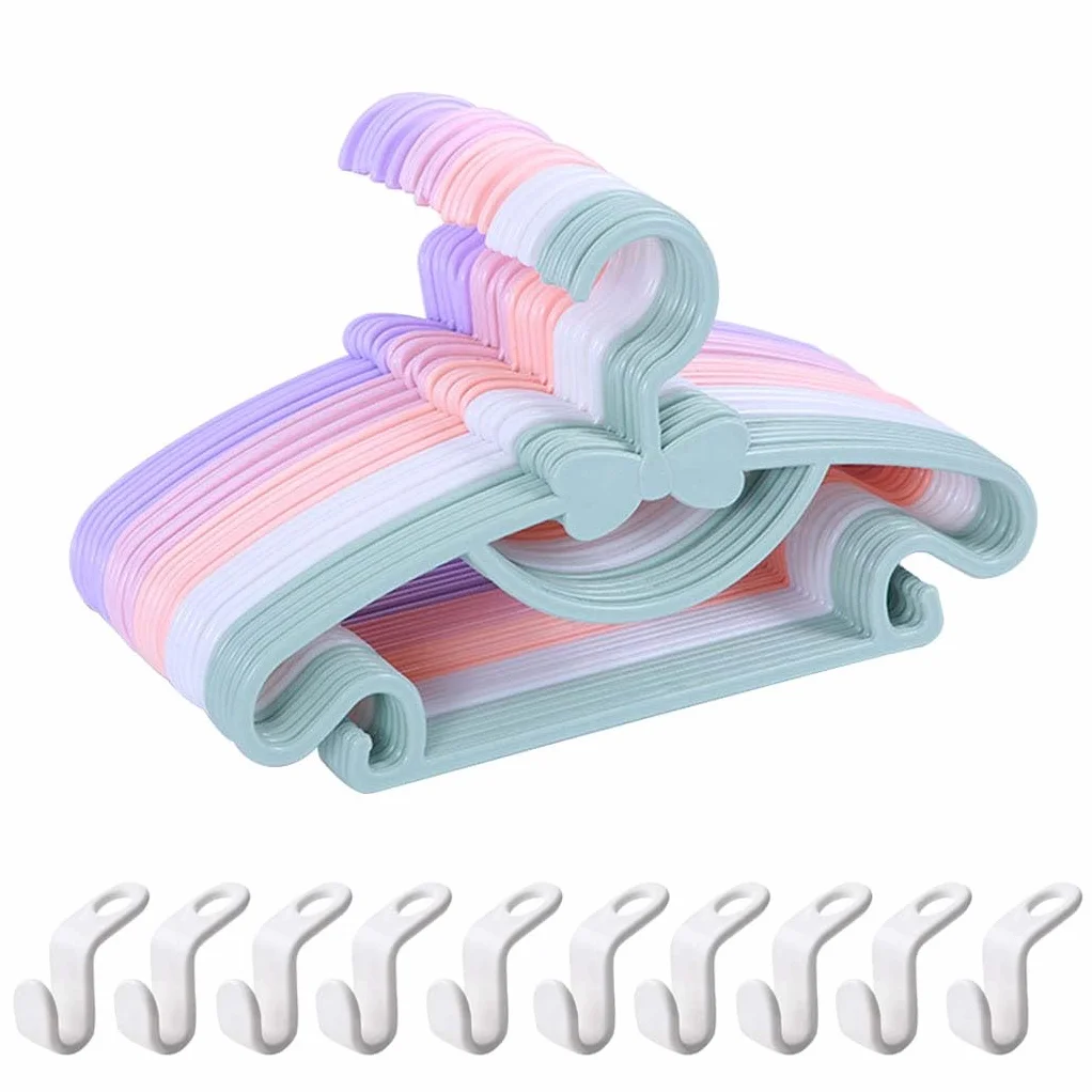 Grucce Appendiabiti in plastica per bambini 29,5cm Confezione da 30