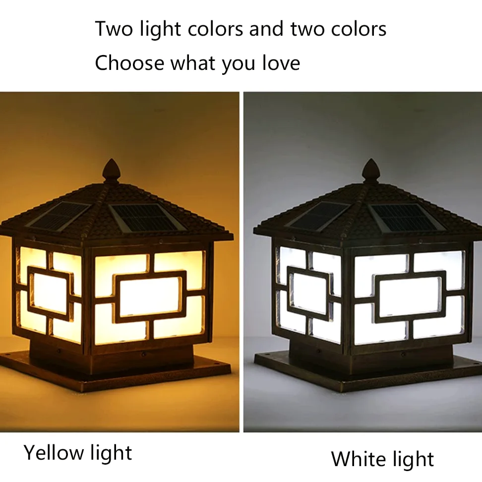 Luci solari da Giardino in Stile Paesaggio, IP54, Paralume in Acrilico Impermeabile, luci da Esterno per Recinzione da Cortile, Regolabili per Recinzione, terrazza, Patio, Decorazione da Giardino