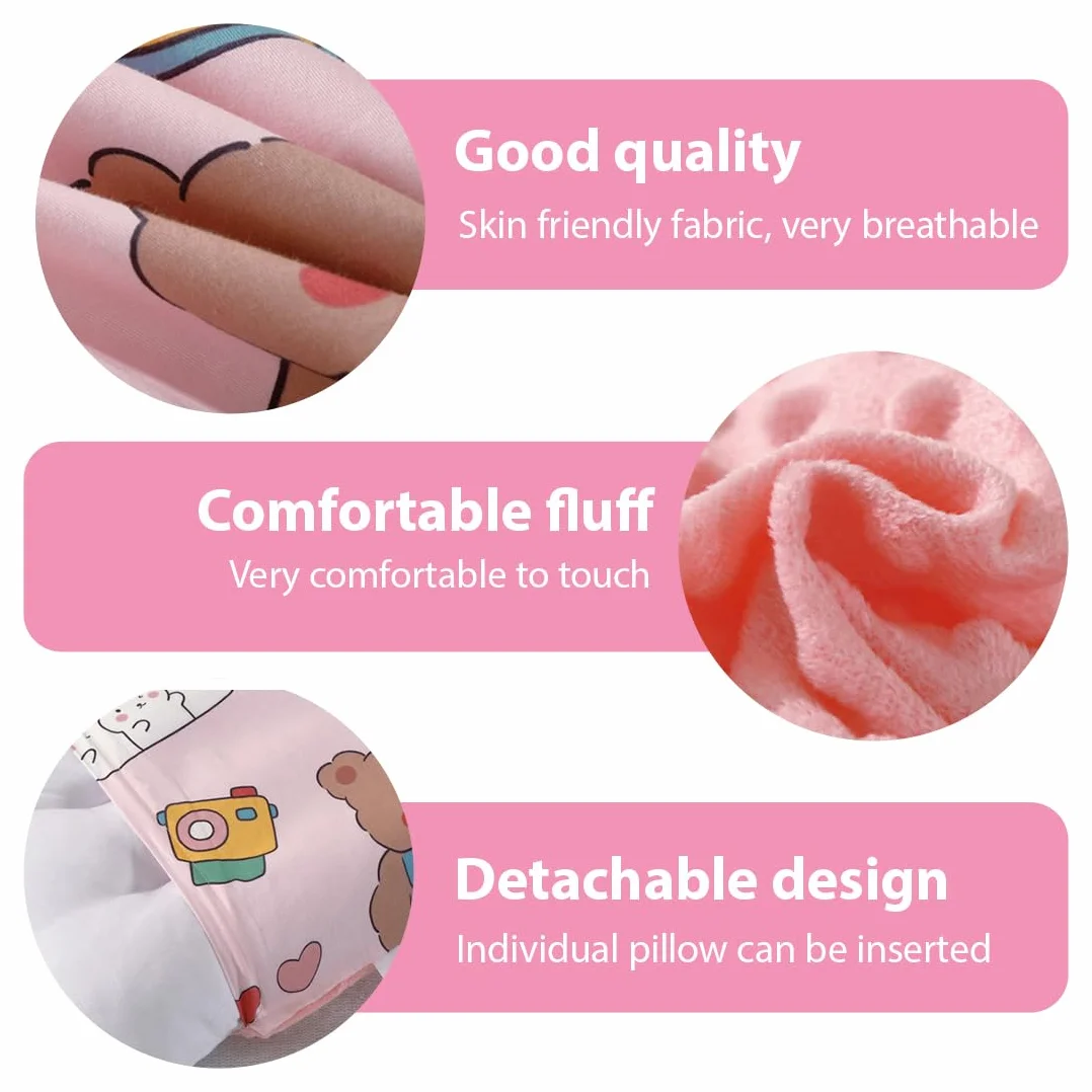 Federa cuscino per bambini 100% cotone 30x50cm 2 pezzi