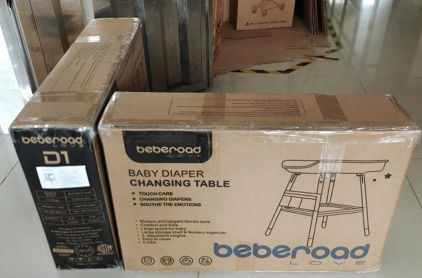 Beberoad Fasciatoio Neonato Regolabile in Altezza 51x79x90CM Bianco 0-12 Mesi 25kg