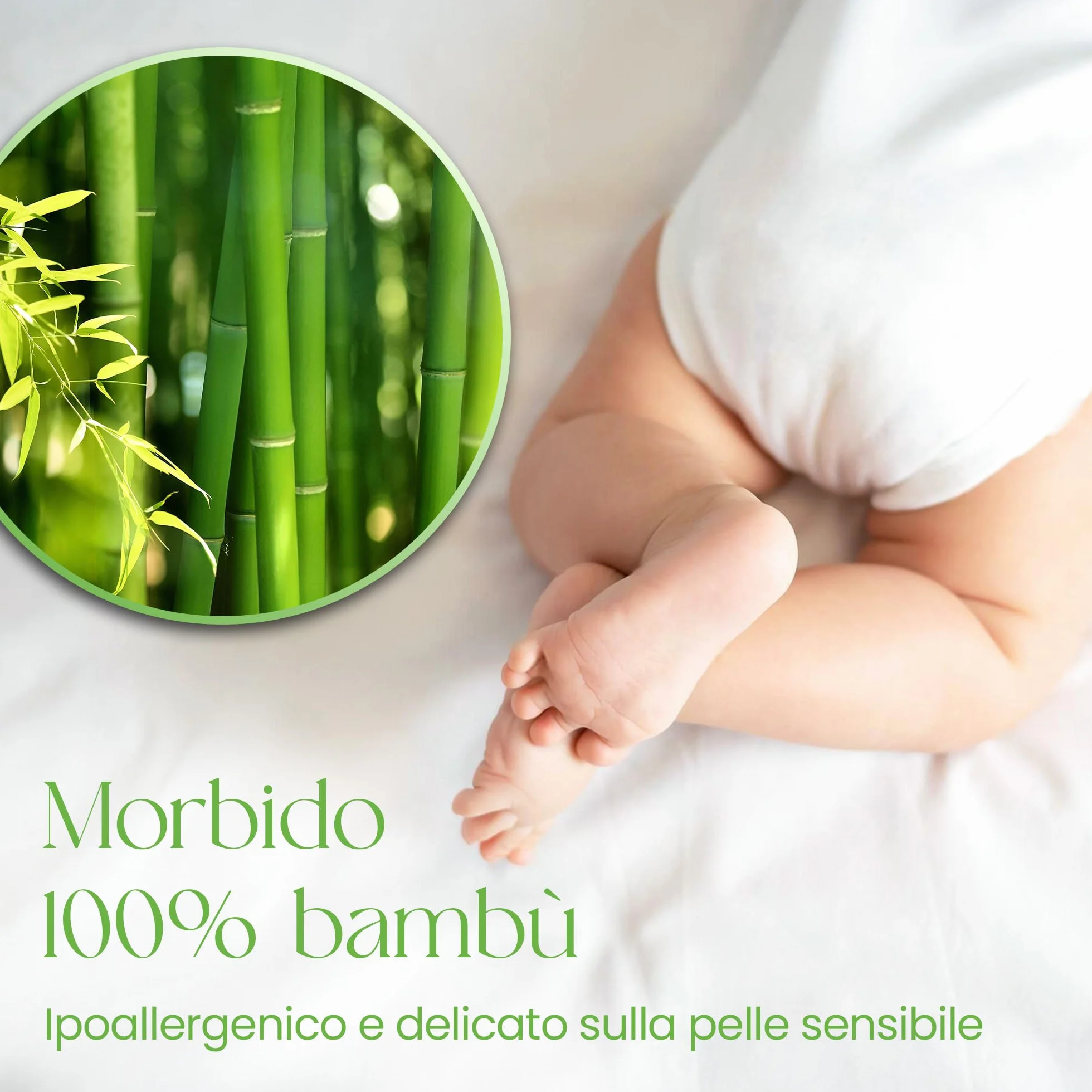 Coprimaterasso Next To Me 51x85 Cm Bambù Super Morbido Anallergico Antibatterico Impermeabile