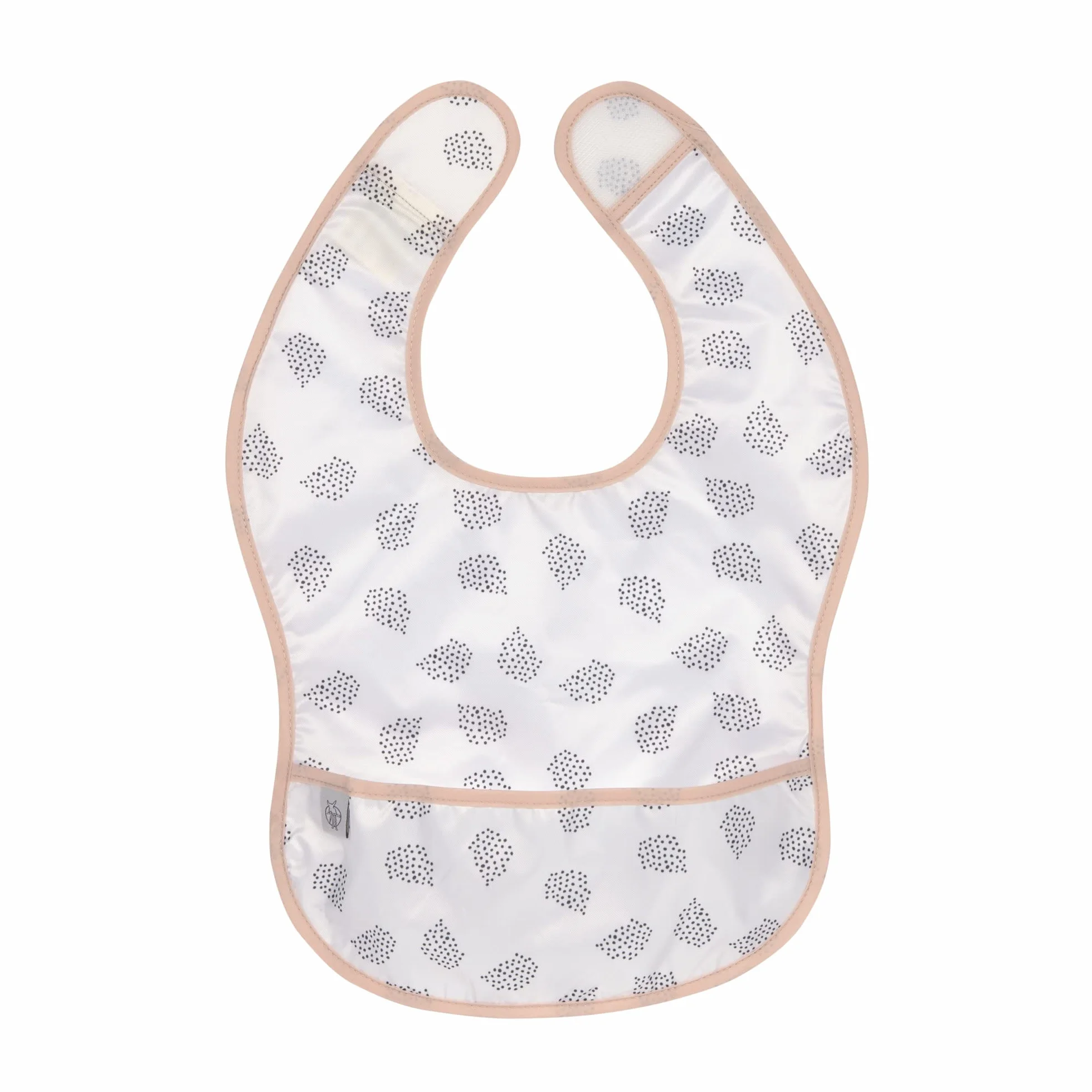 LÄSSIG Set di 2 bavaglini per neonati con chiusura in velcro idrorepellente Little Forest Rabbit