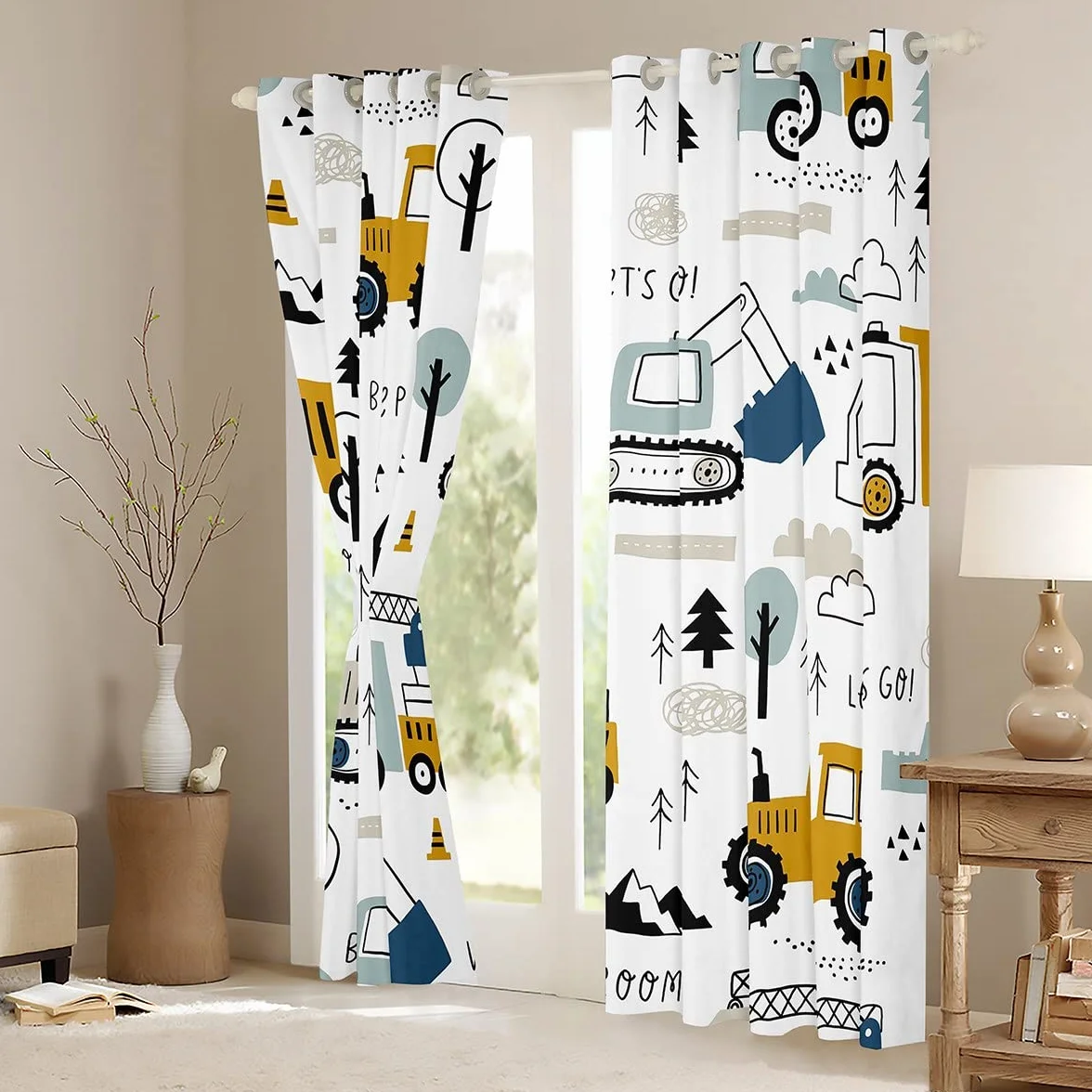 Tende per bambini con motivi di automobili 132 x 228 cm 2 pannelli