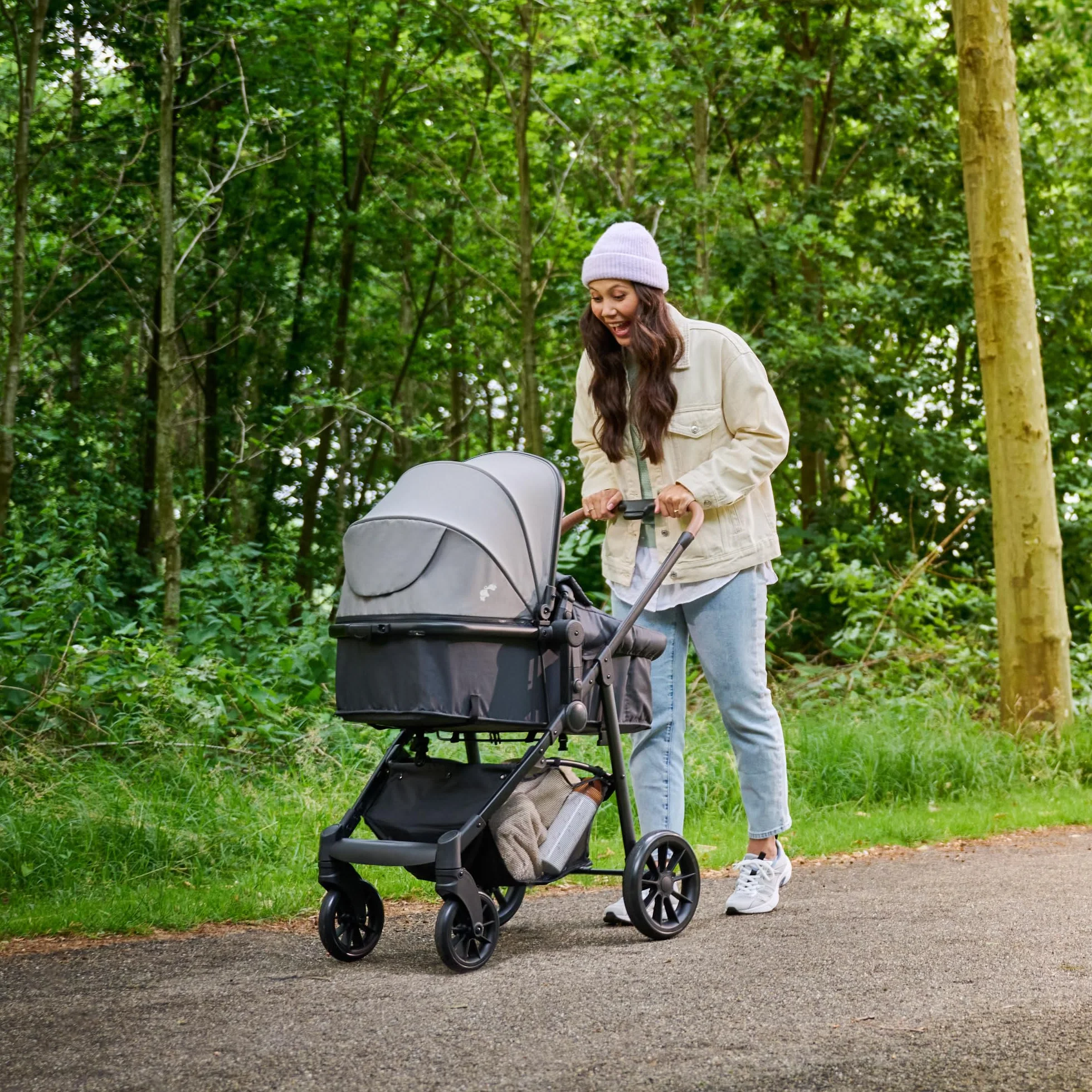 Bebeconfort Haze Trio Lux Passeggino Trio 0-4 anni 22 kg 2 in 1 Tinted Grey