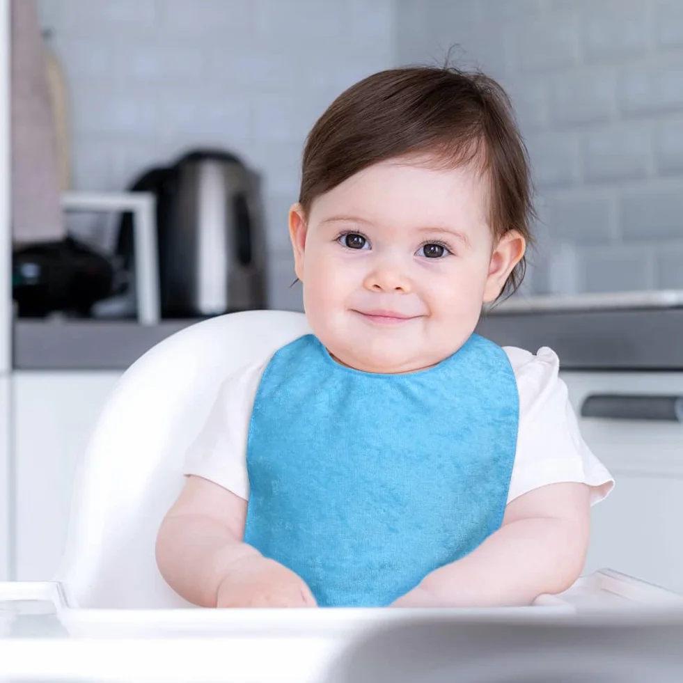 Vicloon Bavaglino in Spugna Impermeabile Antimacchia 5 Pezzi per Bambini