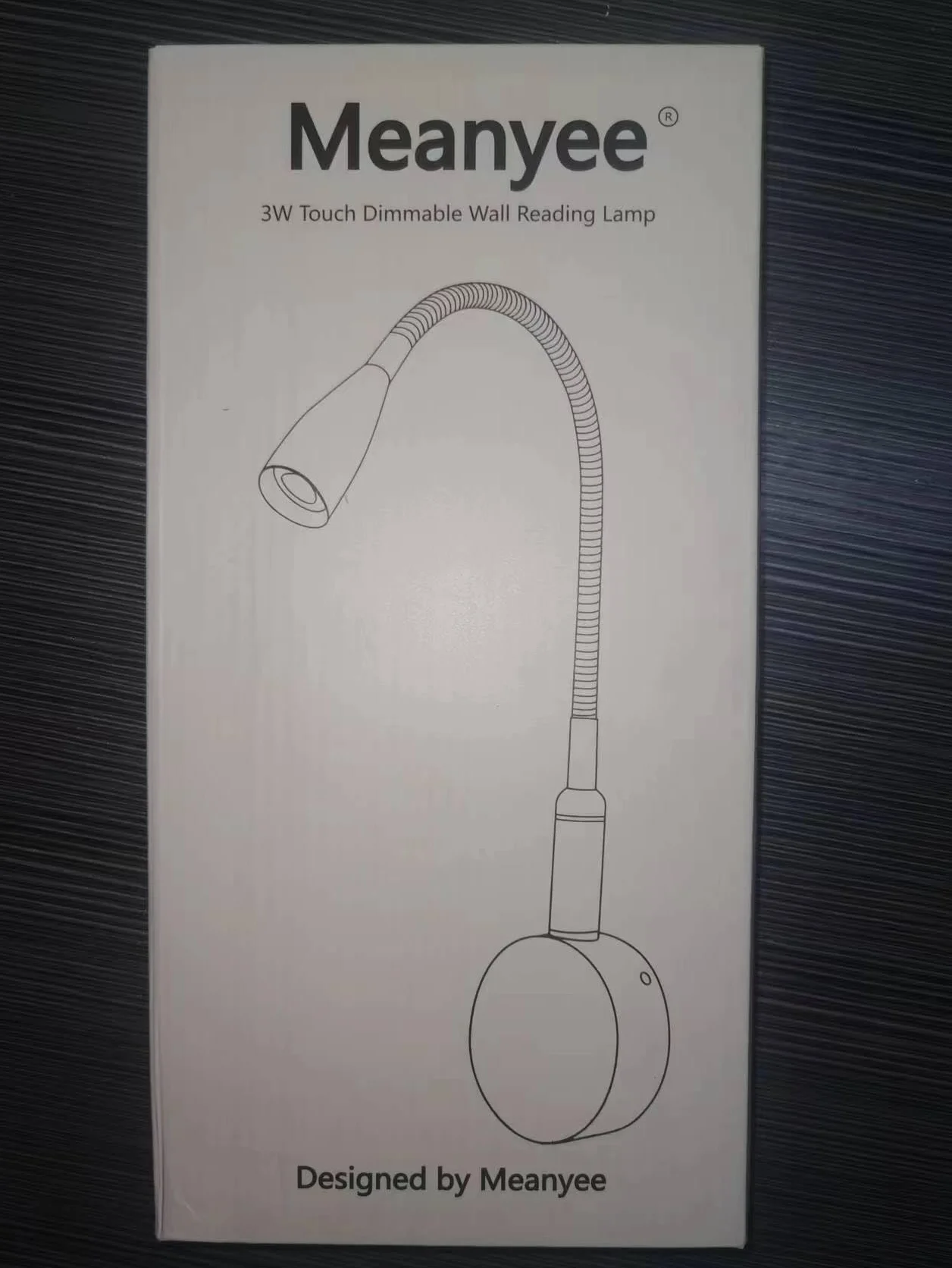 Meanyee Touch Switch Lampada da lettura flessibile a collo di cigno flessibile dimmerabile 3W Lampada da comodino a LED dimmerabile a parete Lampada da comodino per la lettura a letto (Indicator)