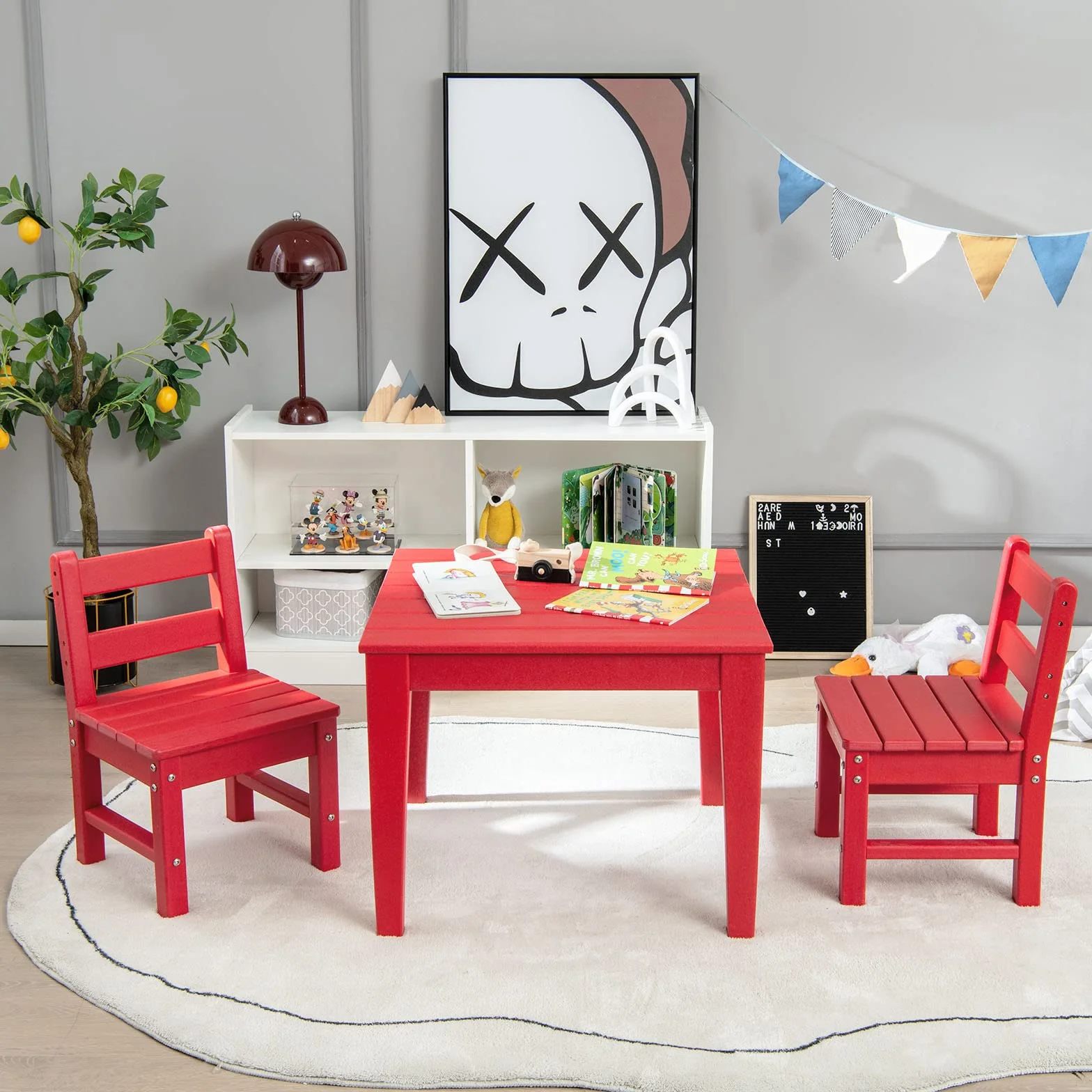 RELAX4LIFE Sedia Attività per Bambini, Mobili per Giocare, Disegnare e Leggere, Cameretta e Asilo Nido
