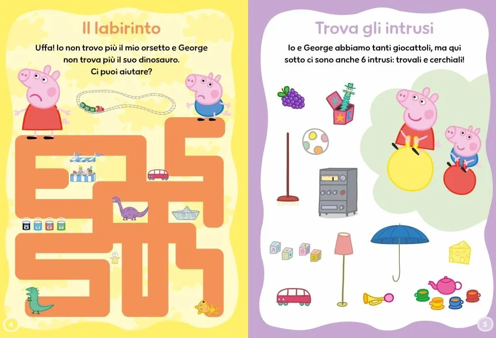 Peppa Pig Attacca-Stacca Con Adesivi Ediz. a Colori
