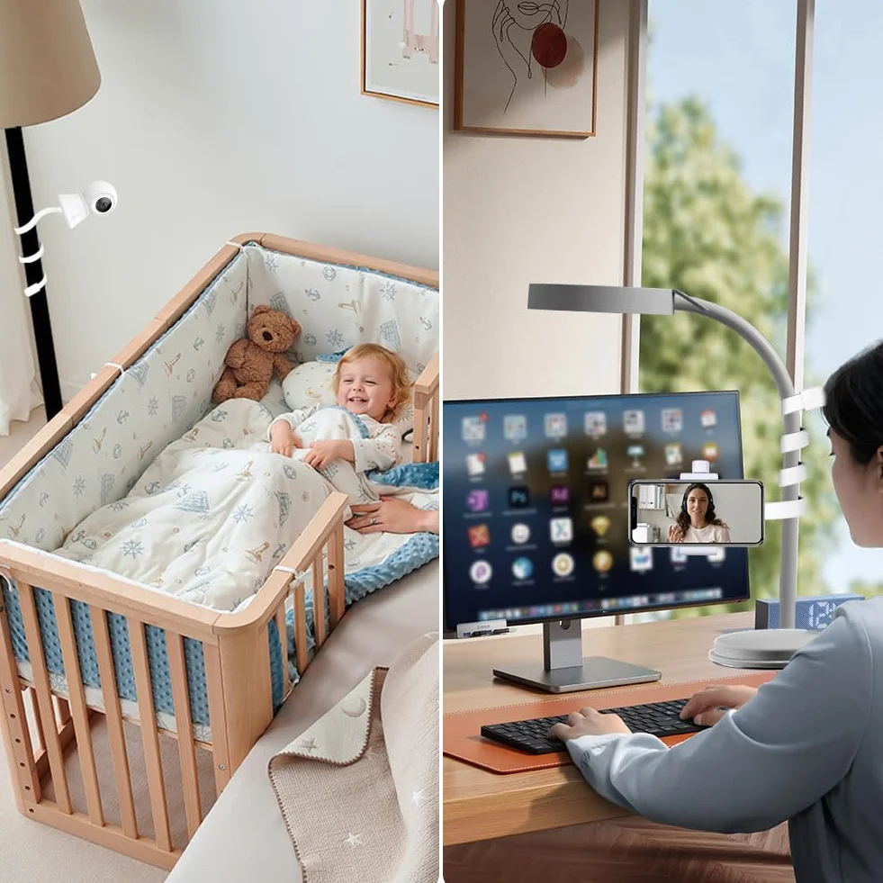 OFFCUP Supporto Universale per Baby Monitor Flessibile Pieghevole Compatibile Philips Avent ieGeek BOIFUN GHB Hellobaby