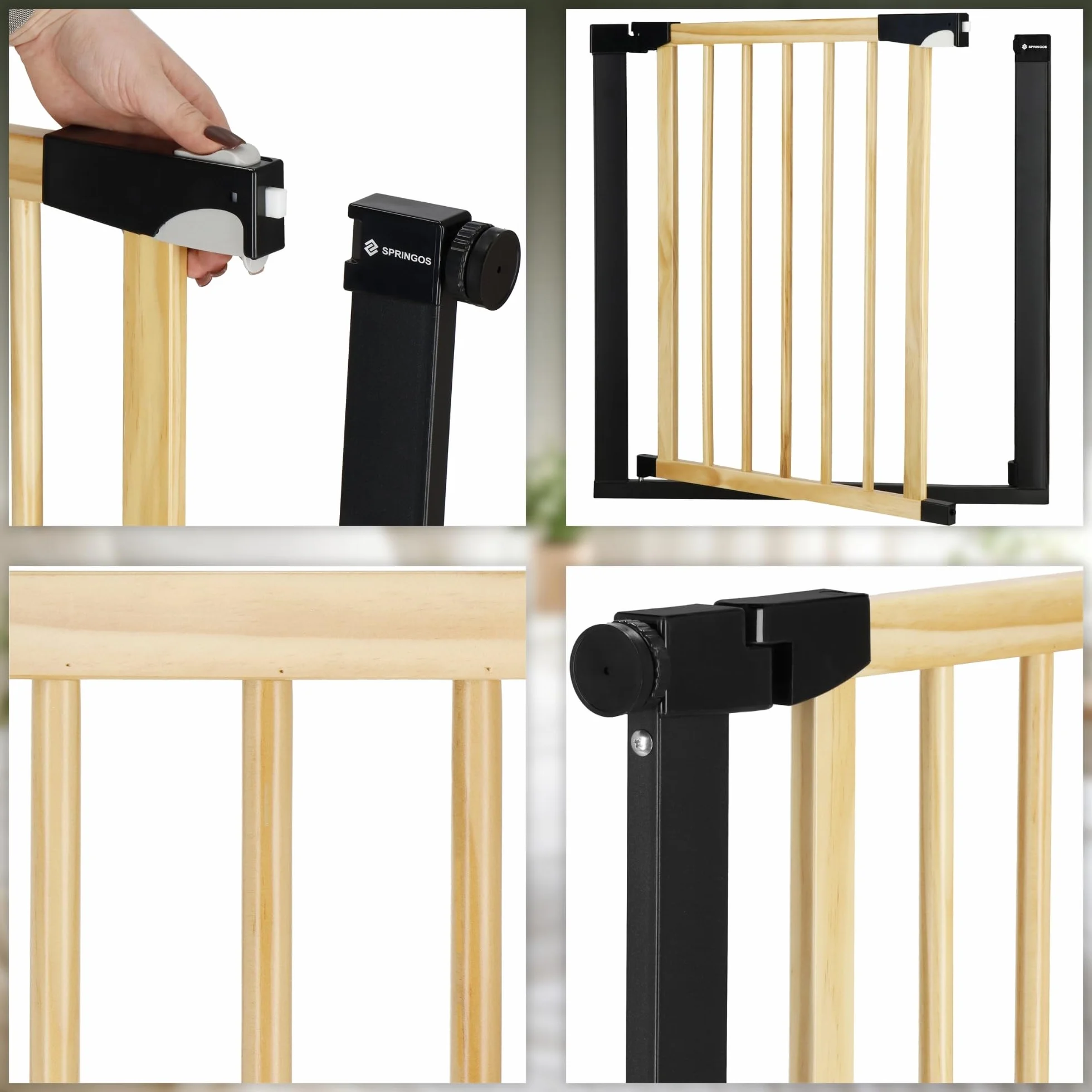 SPRINGOS Griglia di protezione per scale 75-82 cm