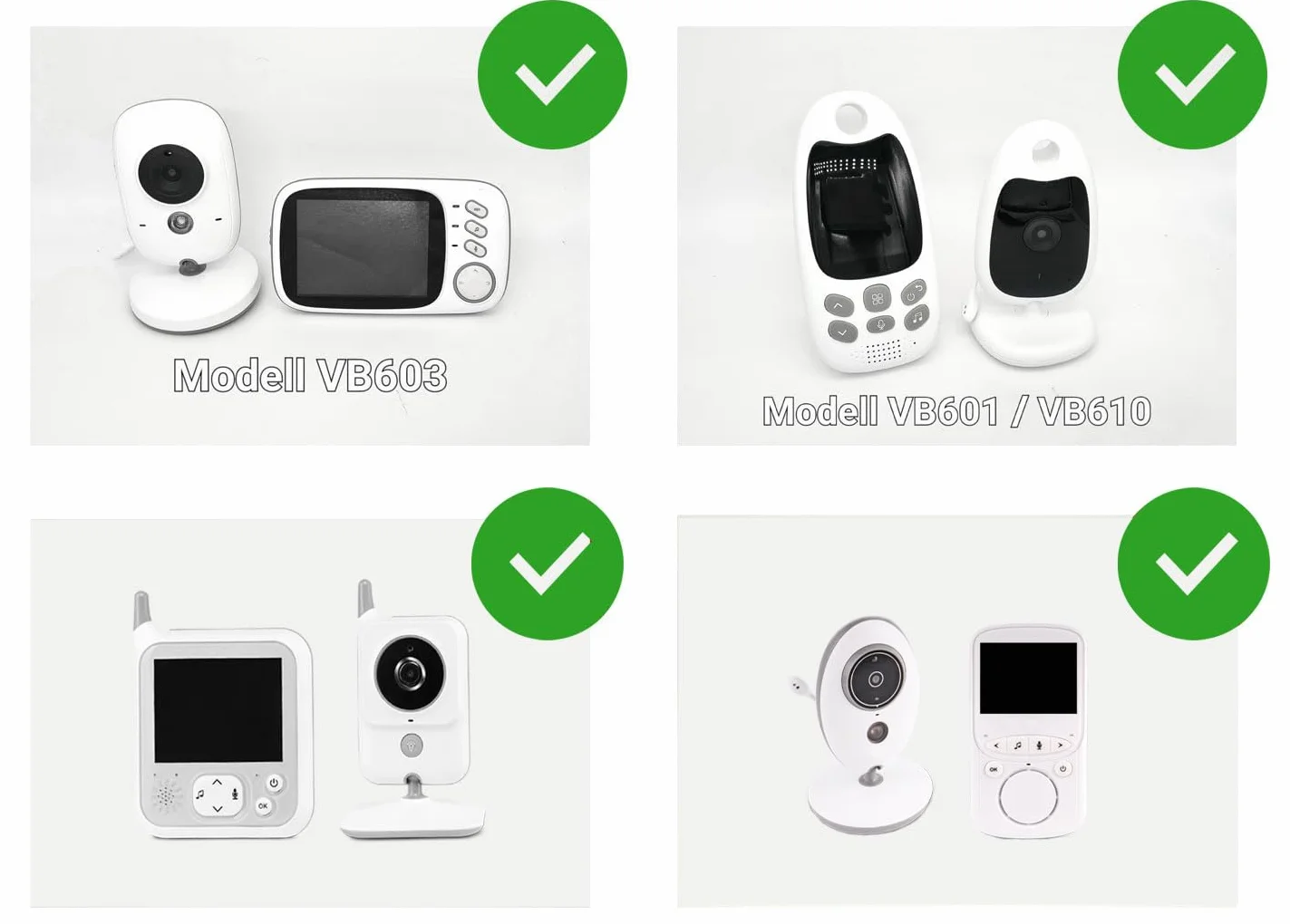 AURUM Caricatore Babyfon compatibile con GHB, Boifun, Luvion, Oretti, Cosansys, Oleke, TrueLife, Lionello
