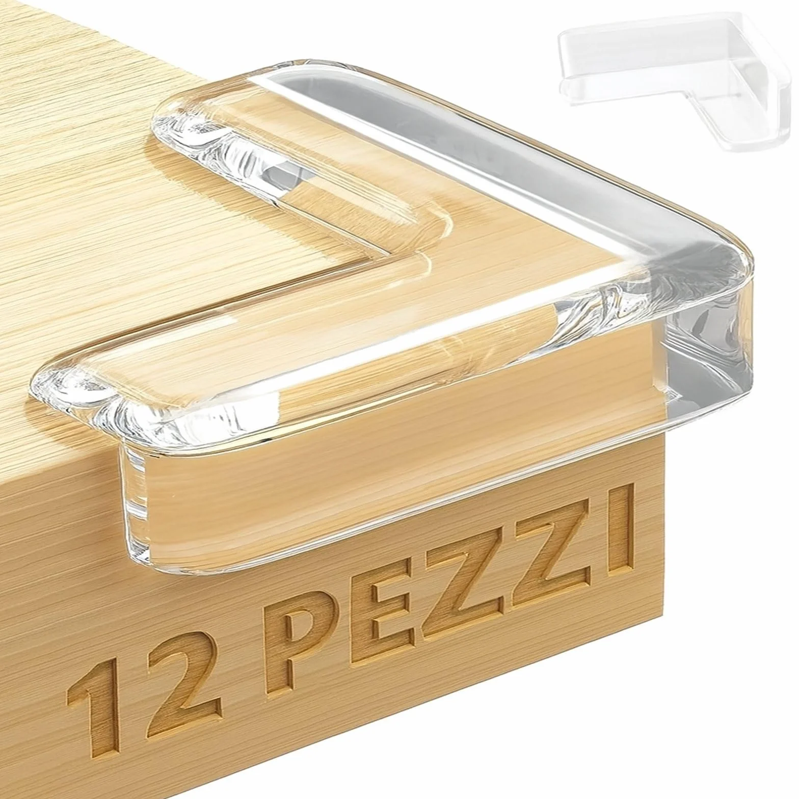 Paraspigoli Bambini 12 Pezzi Angolari PVC Trasparenti Copri Spigoli Tavolo Protezione Casa