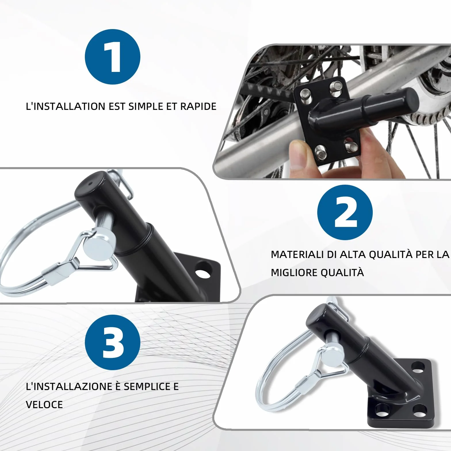 Thule Burley Croozer Adattatore Universale Coppia per Rimorchio Bici 17 mm