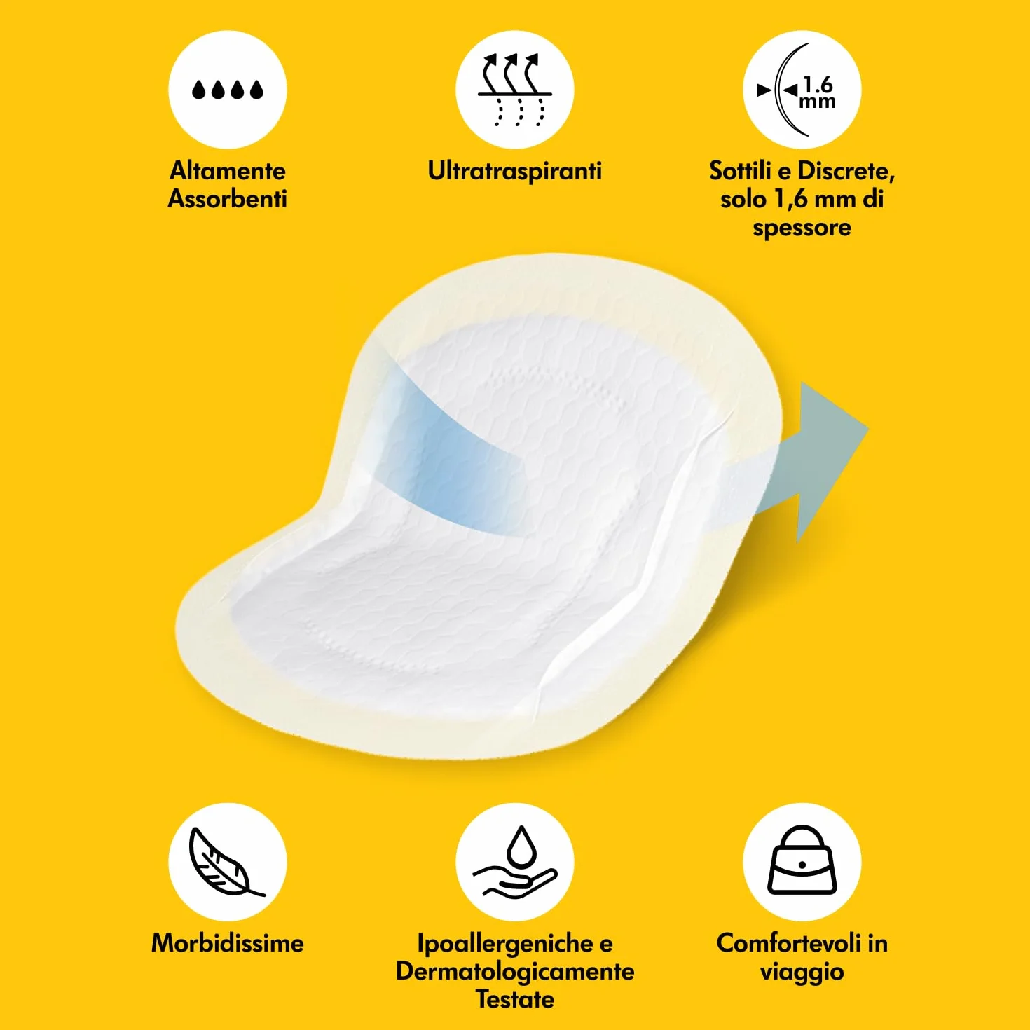 Medela Coppette Assorbilatte Ultratraspiranti, 60 Pezzi