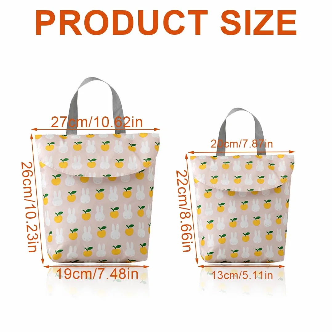 BCZR Sacchetti Pannolini 2 Pezzi Wetbag Porta Pannolini Borsa per Pannolini Portatile con Maniglia Riutilizzabile