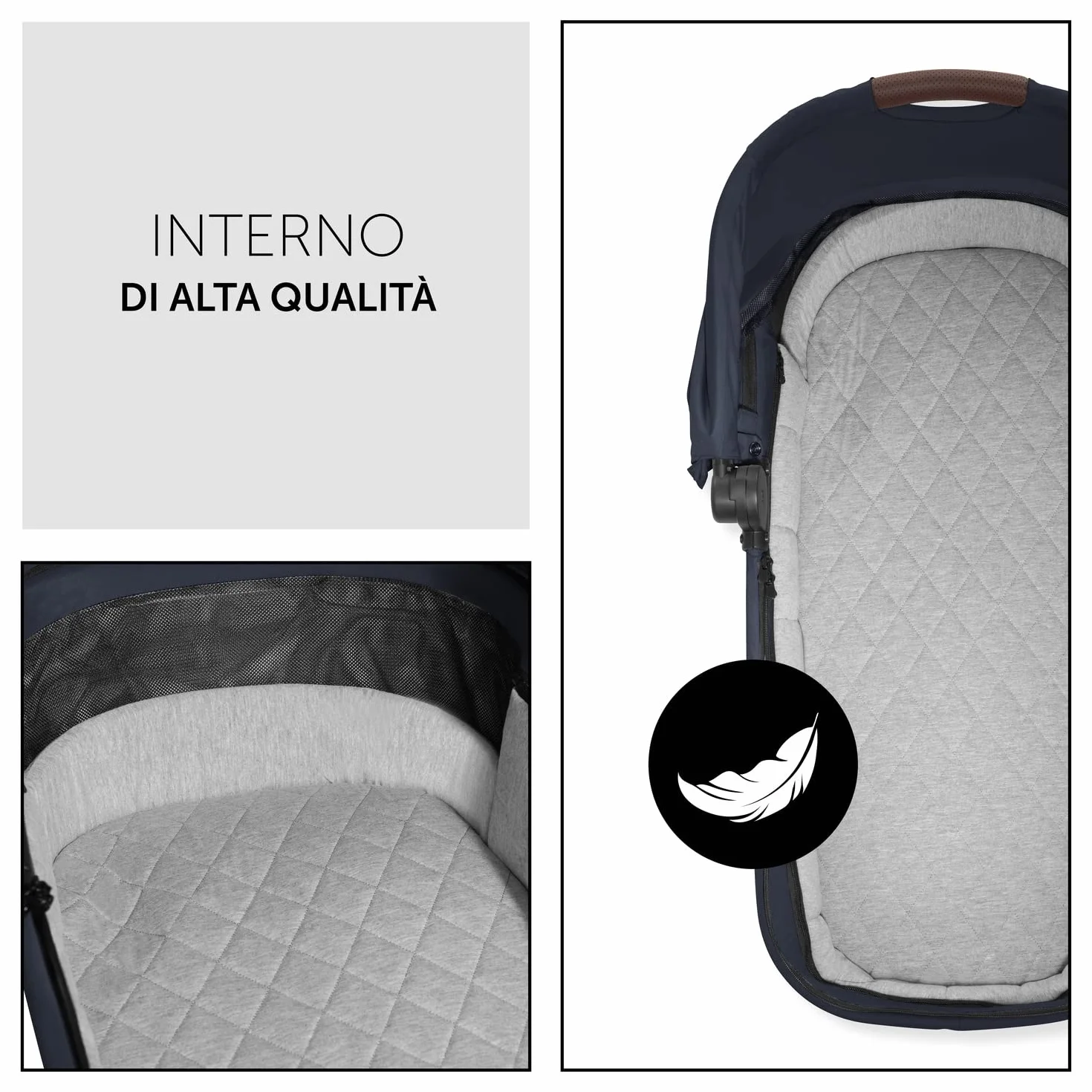 Hauck Culla Neonato Premium Walk N Care - Carrozzina Pieghevole per Neonati fino 9kg, Navicella con Pulsanti Memoria, Apertura Laterale XXL, Protezione UV 50+, Blu