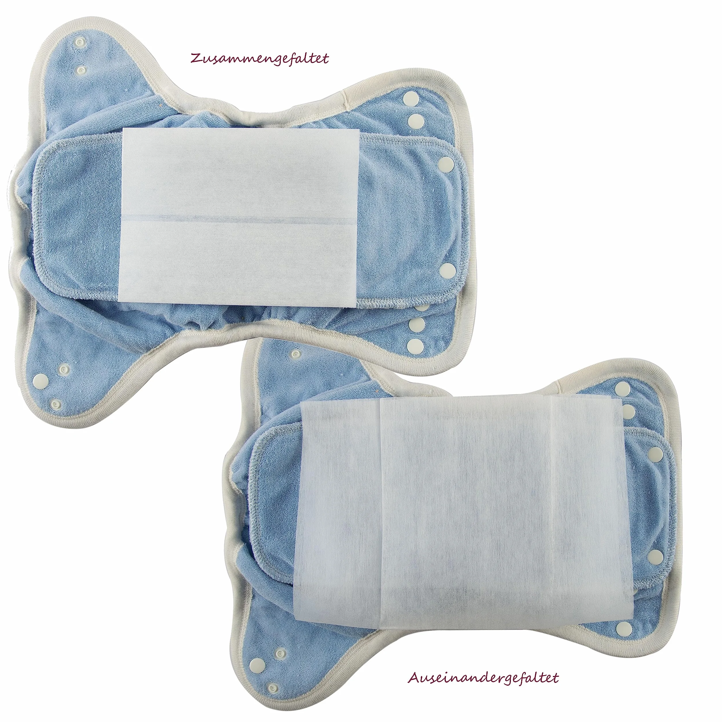 Popolini Pannolini Popli in tessuto non tessuto 100 fogli bianco 24x34 cm usa e getta 0-10 kg