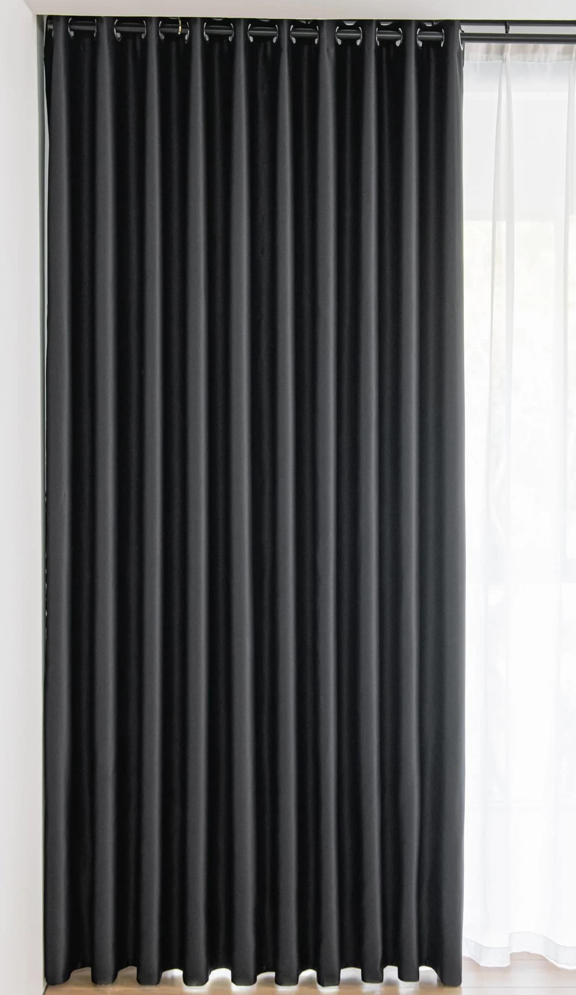 Tende oscuranti nere 213,4 cm 2 pannelli con occhielli a risparmio energetico isolamento