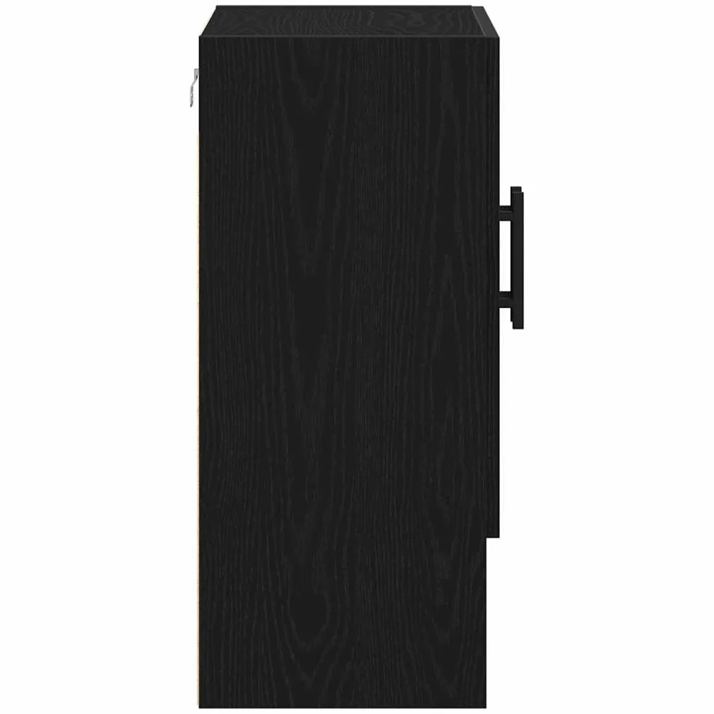 vidaXL Mobile a Muro Rovere Nero 60 x 31 x 70 cm Legno Multistrato Scaffale Rettangolare