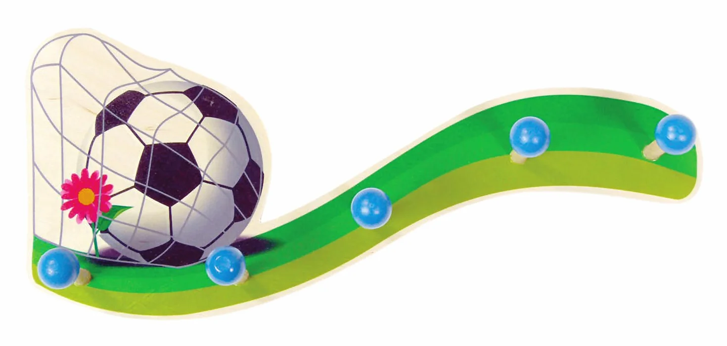 Hess Appendiabiti Da Parete Calcio Giocattoli In Legno 30300