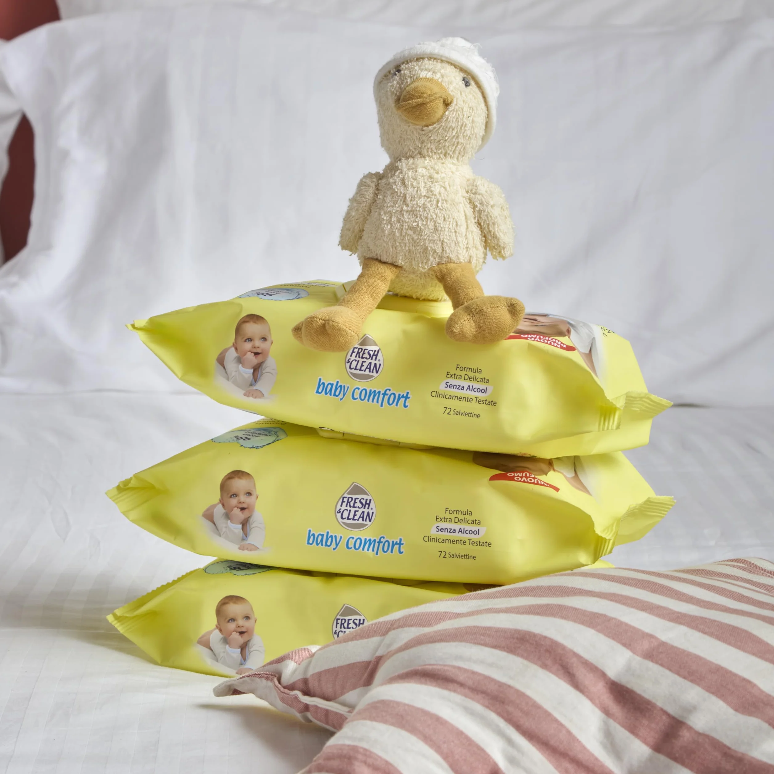 Baby Comfort Salviettine per Neonato Extra Delicate Senza Alcool 72 pezzi