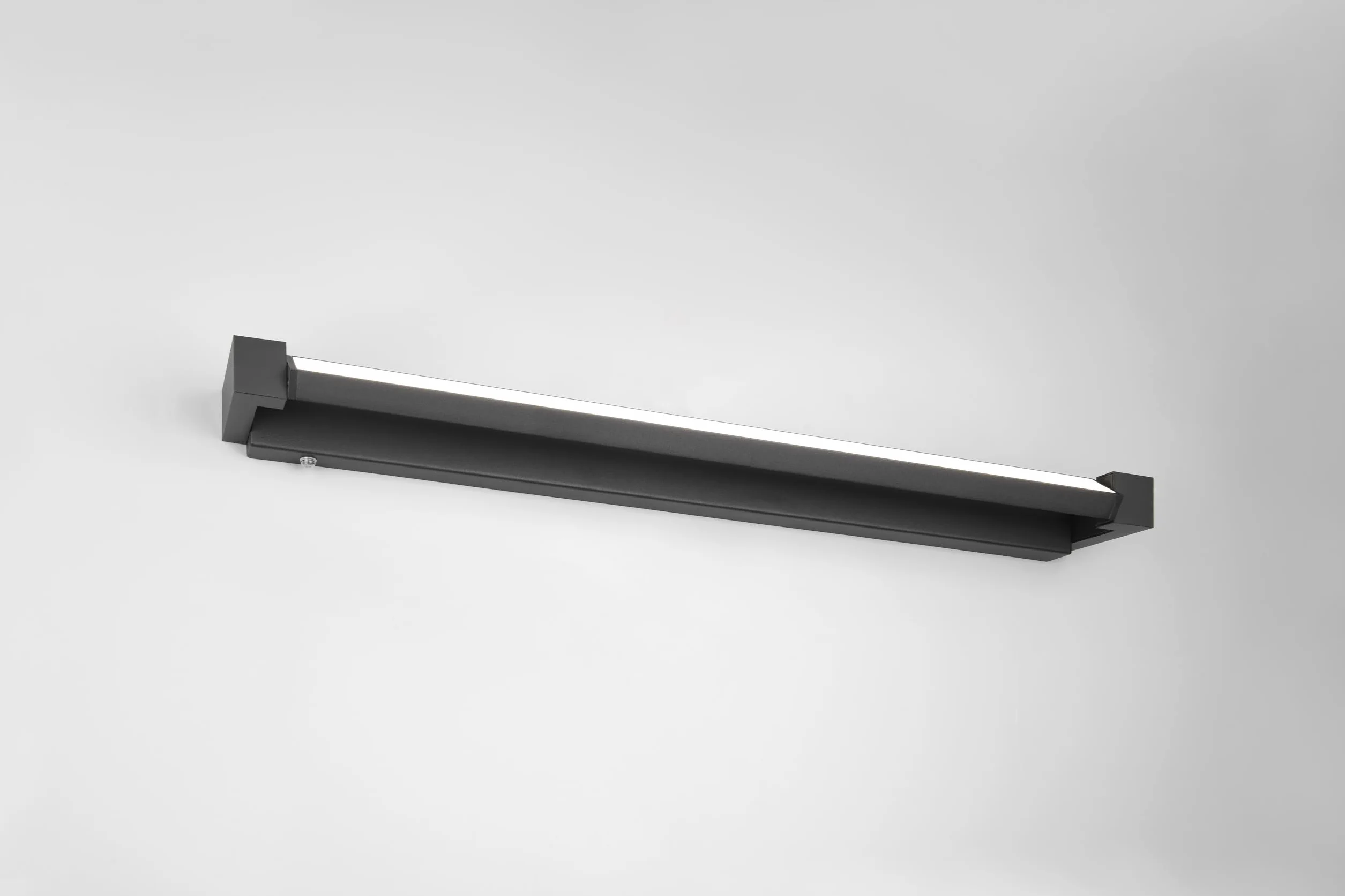 Trio Leuchten LED Badezimmer Wandleuchte Fabrizio 284779132, Aluminium Schwarz matt, 15.5 Watt LED, Lichtfarbe einstellbar, dimmbar