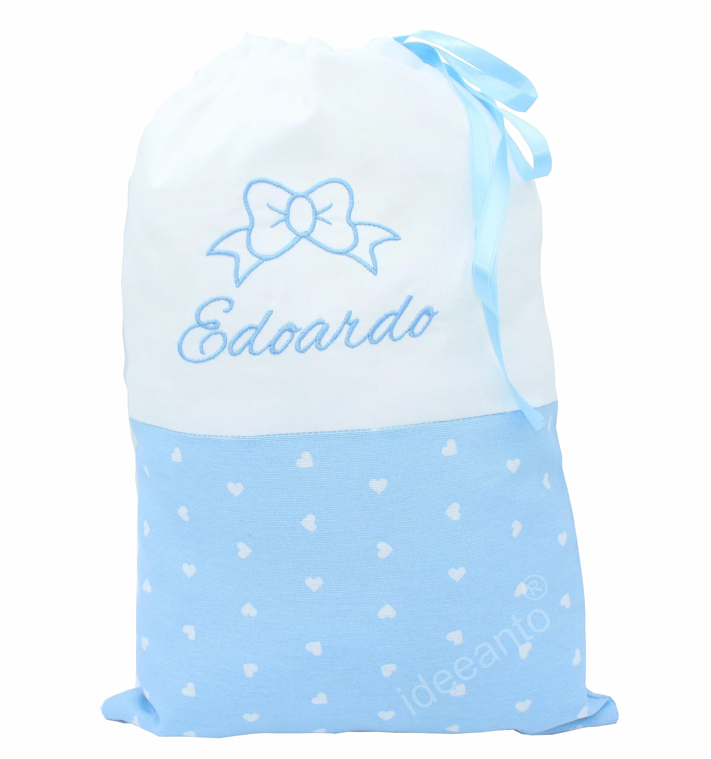Ideeanto Sacchetto Porta Corredino Personalizzato per il Primo Cambio Ospedale Bambina Made in Italy
