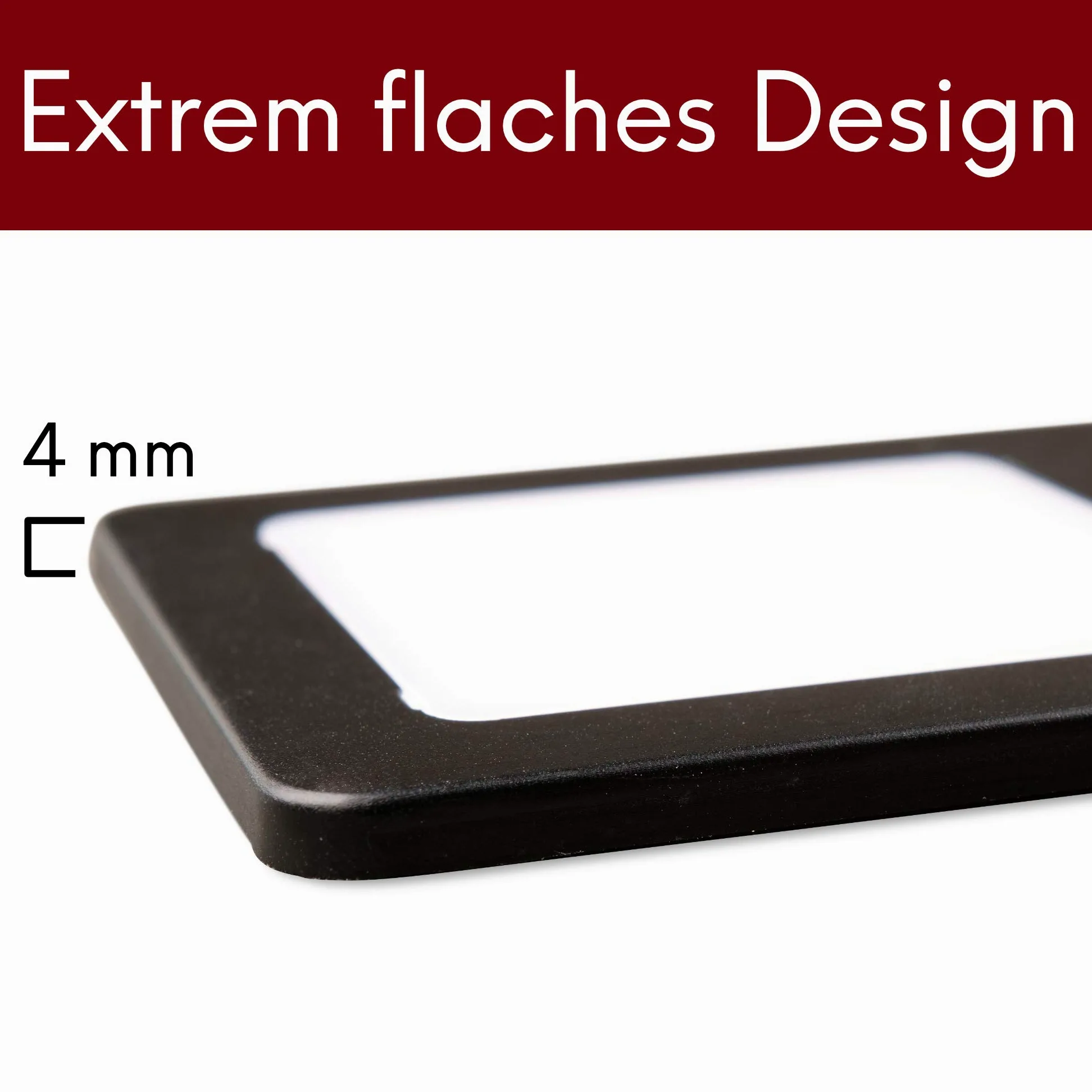 kalb | LED sottopensile nero 5W- luce da cucina molto piatta faretto da incasso faretto da incasso, selezione:Set di 3 unità di colore bianco caldo