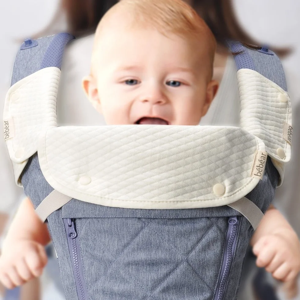 Bebear bavaglini in cotone 100% per marsupio neonato, 3 pezzi assorbenti Star