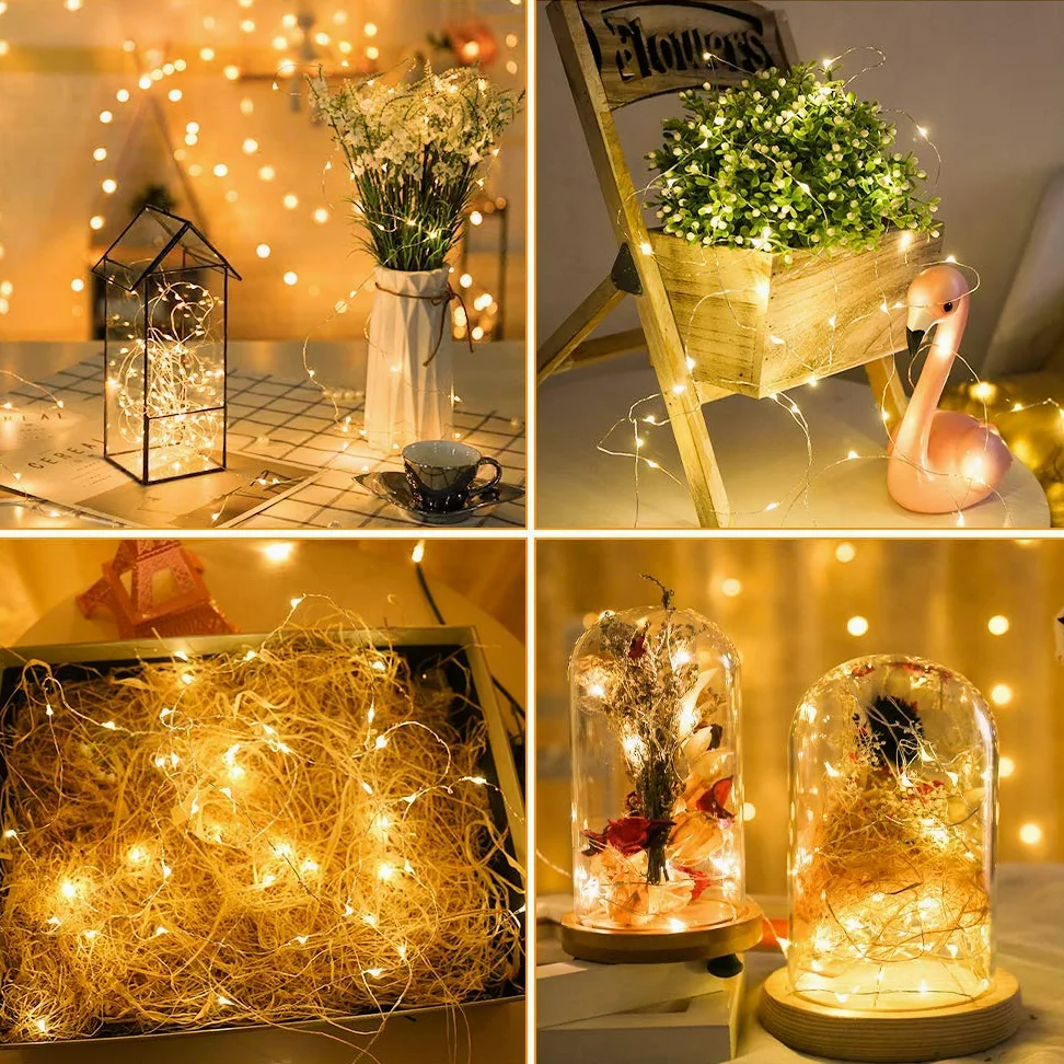 MUMUMUXI - Confezione da 32 luci LED da 3 m, Warm White