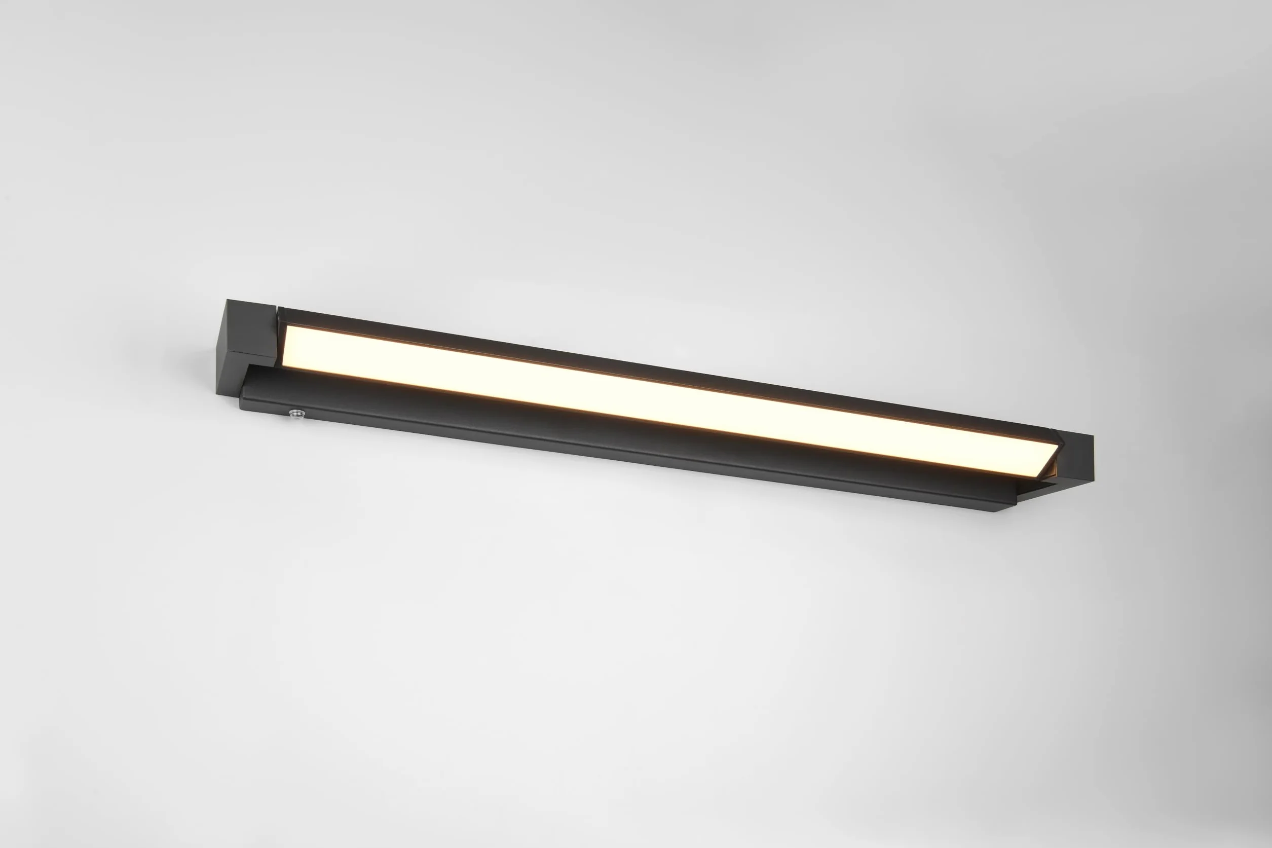 Trio Leuchten LED Badezimmer Wandleuchte Fabrizio 284779132, Aluminium Schwarz matt, 15.5 Watt LED, Lichtfarbe einstellbar, dimmbar