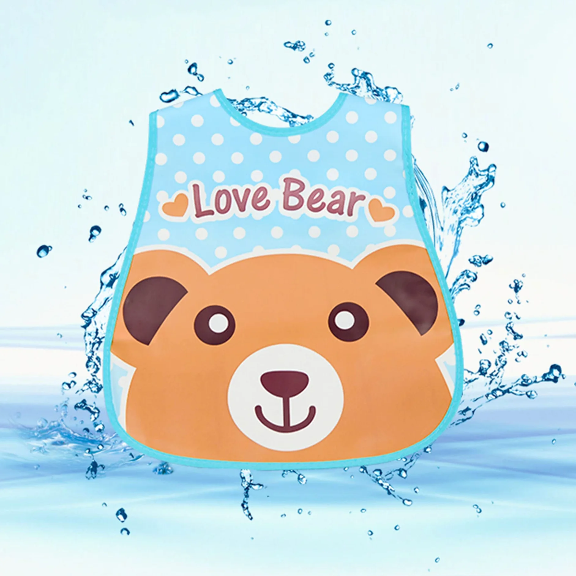 SLOSH Bavaglino Impermeabile in Plastica EVA per Bambino Neonati