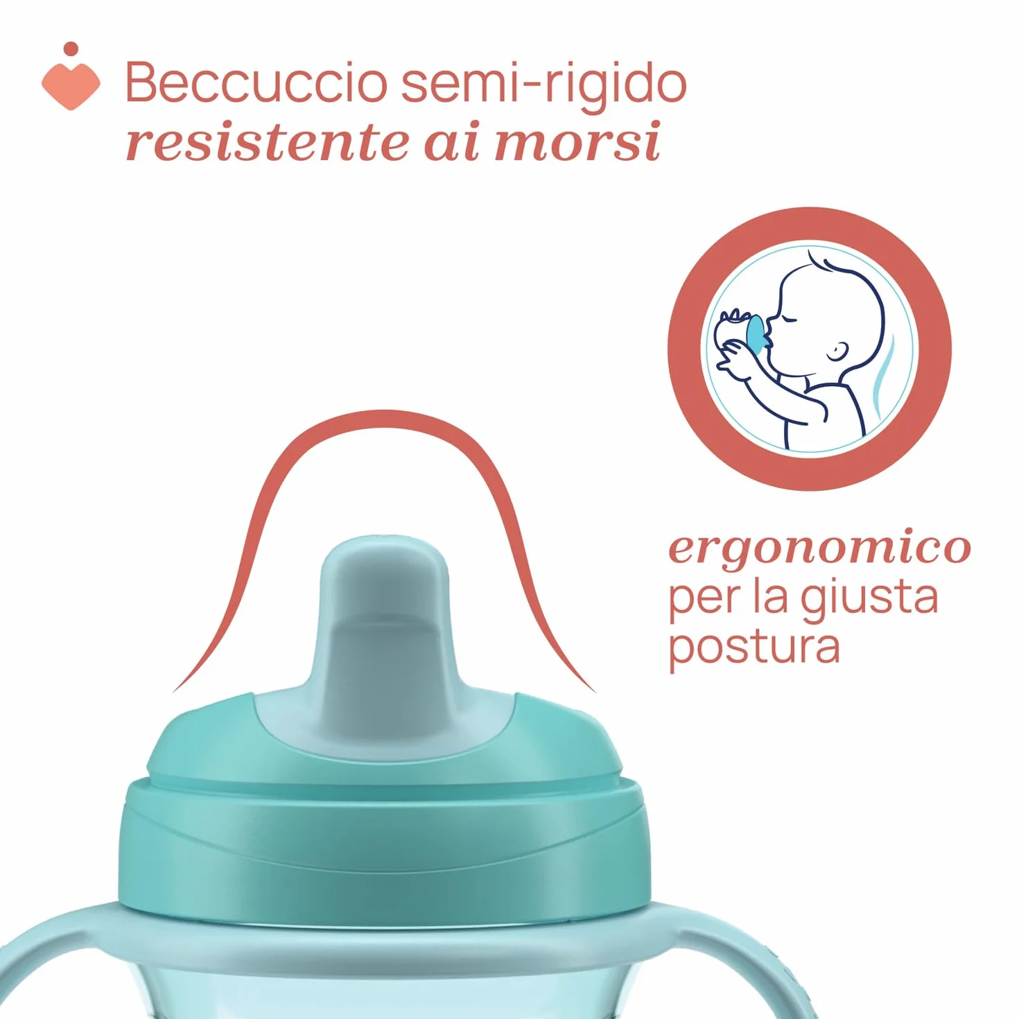 Chicco Training Cup Antigoccia per Bambini 6 Mesi+ Senza BPA Azzurro