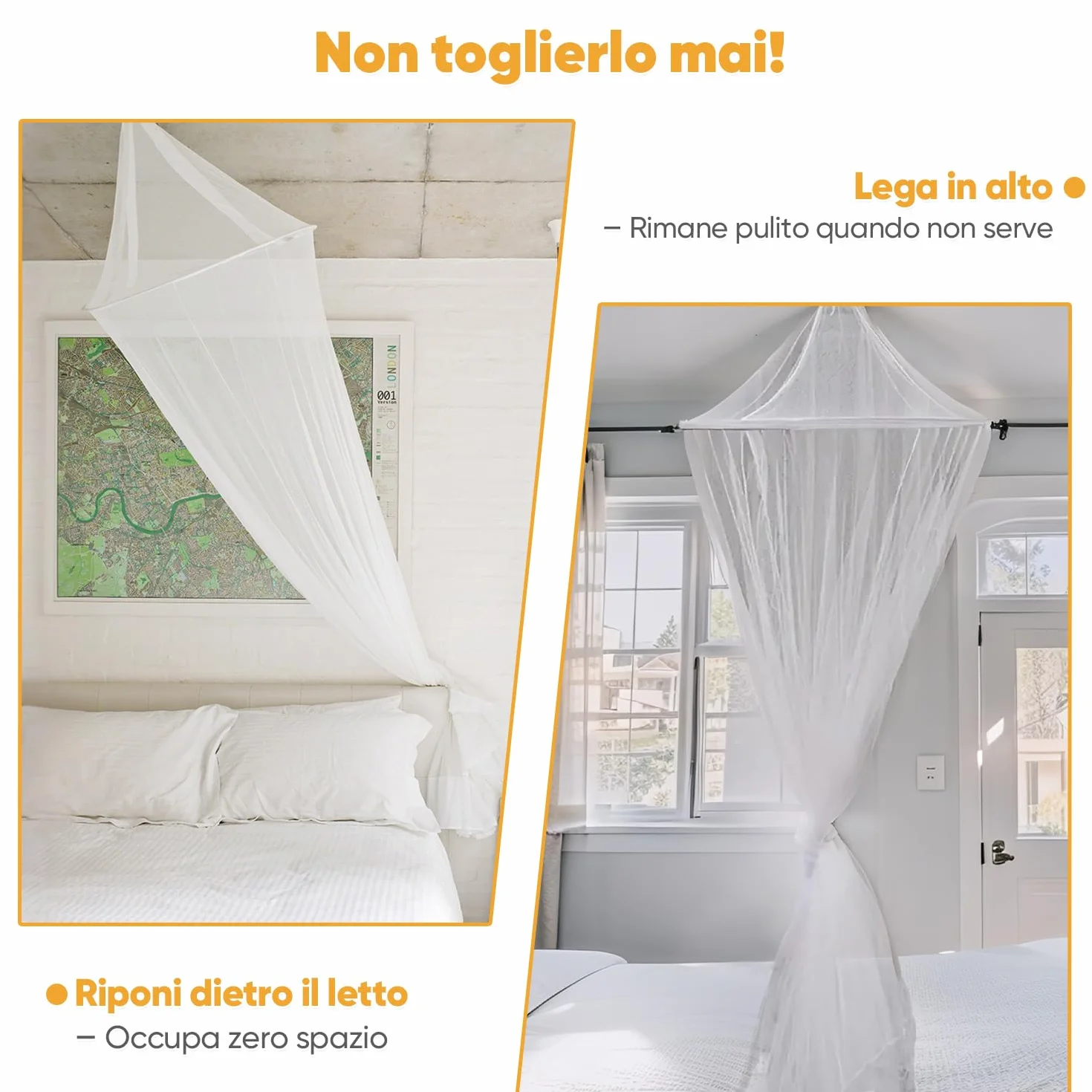 Sekey XXL Moustiquaire pour Lits Simples à Doubles, Protection Anti-Insectes, 60x250x1200cm, Blanc