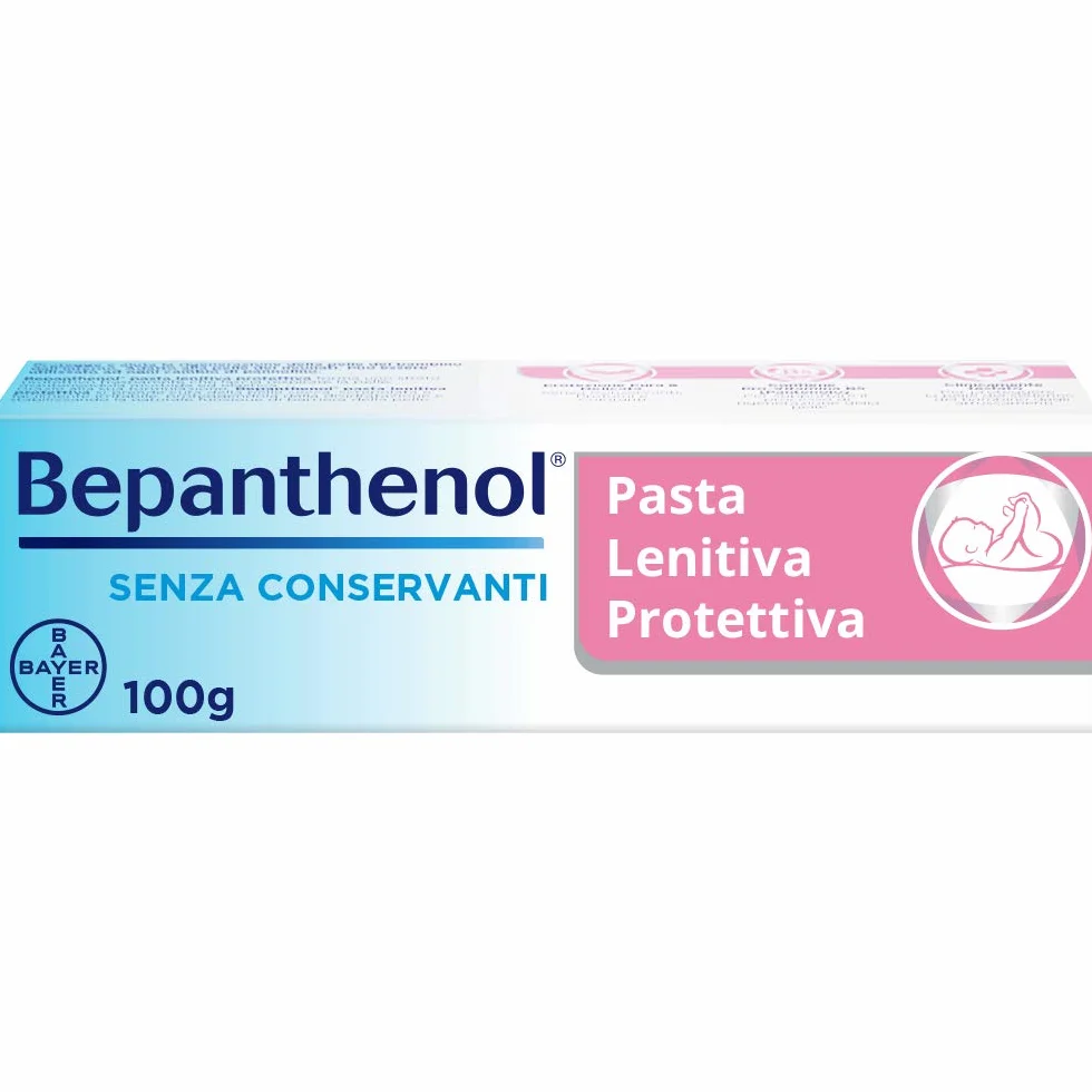 Bepanthenol Pasta Lenitiva Neonato Protettiva Cambio Pannolino con Pantenolo 100 g