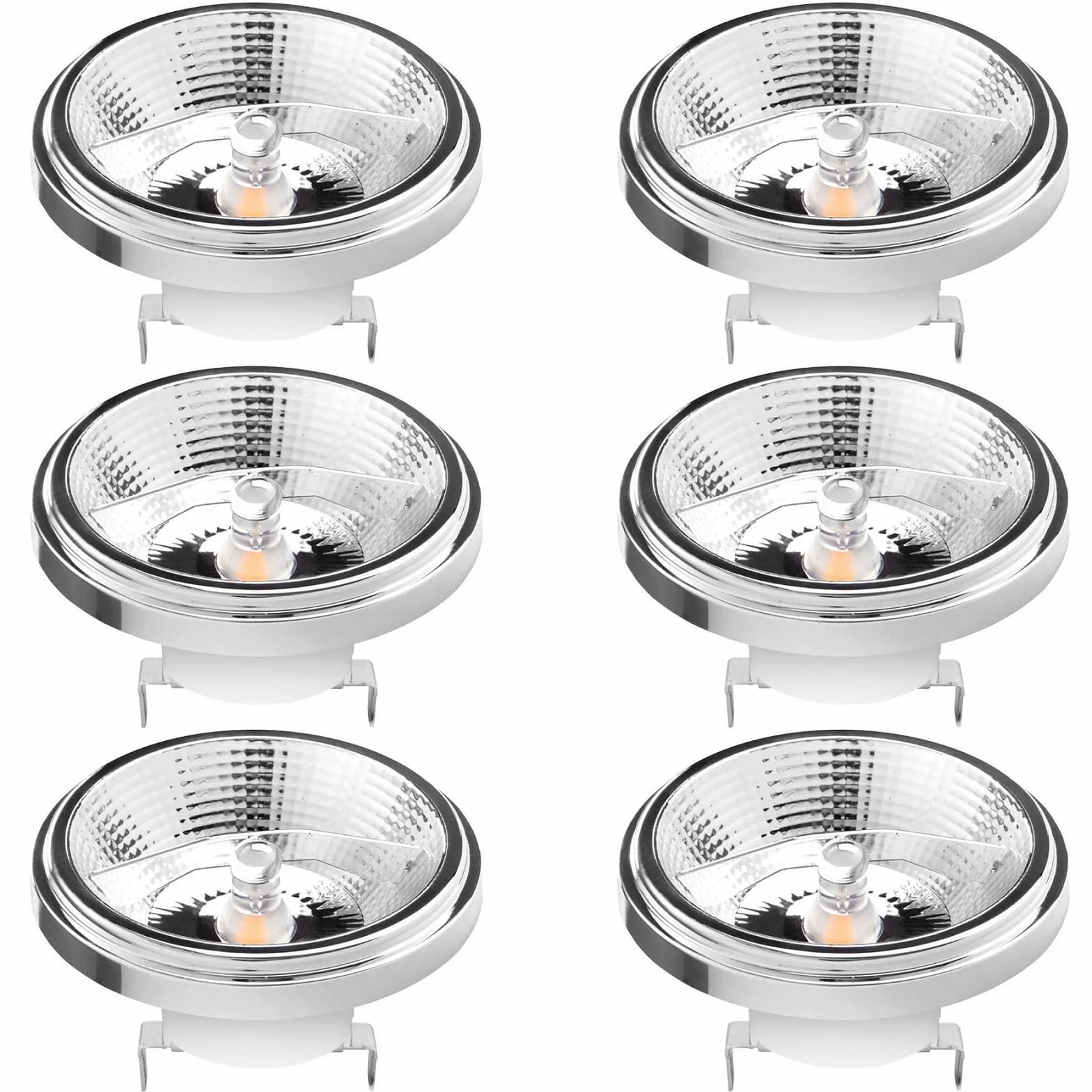 Lampadine AR111 G53 da 12W COB - Confezione da1200 Lumen - Faretto a Bassa Tensione 12V - Non Dimmerabile(Natural Daylight 4000k)