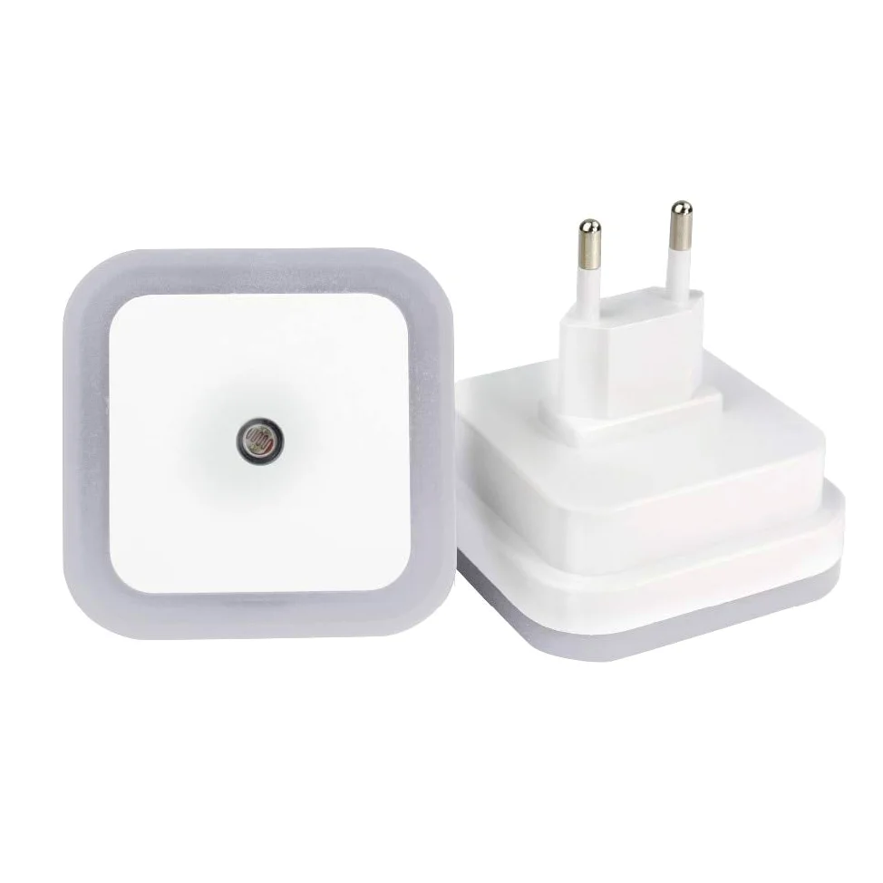 4 Pcs/Colors Mini Led 0.5w Night Light Control Auto Sensor Baby Bedroom Lamp Square Led Night Light for Baby Illusion Lamp