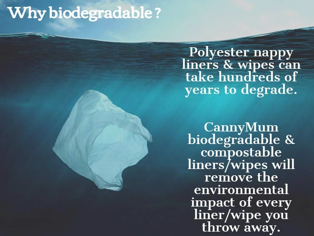Fodere per pannolini in bambù 600 fogli biodegradabili compostabili senza plastica