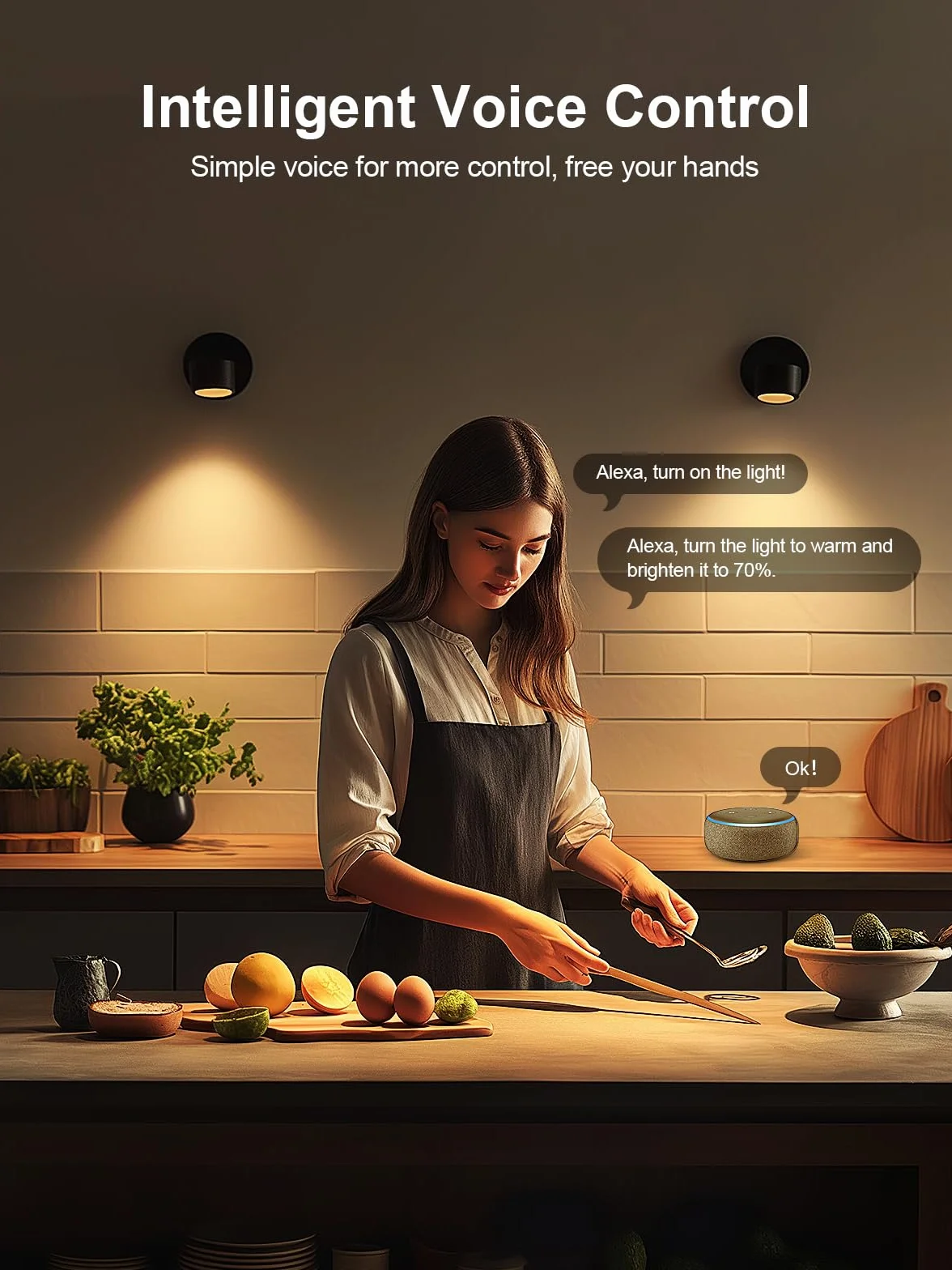 Fitop Lampadine Alexa Inteligente LED GU10, Dimmerabile Lampadina Smart 4.7W=50W, RGB & 2200K-6500K Bianco Freddo Caldo, Compatibile con Alexa/Google Home/Siri, Controllo APP, 5 pezzi