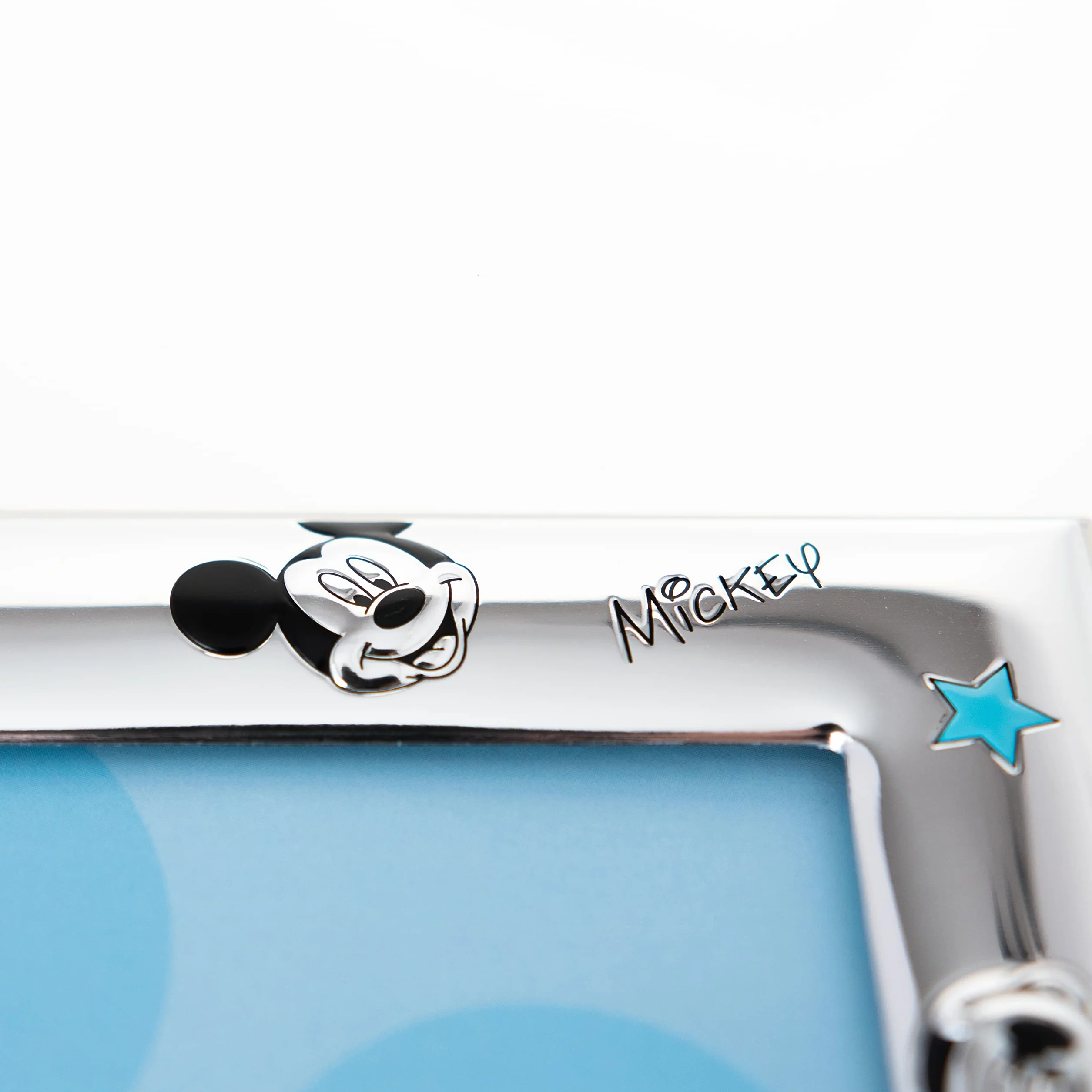 VALENTI & CO. D130-3LC Disney Baby Cornice Porta Foto da Tavolo in Argento per Neonato