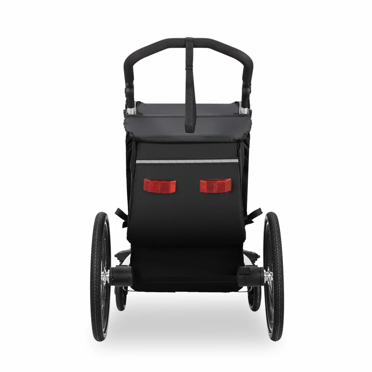 FUXTEC Rimorchio per Bici FX-FA1S Carrello 1 Posto Bambini Pieghevole Parasole Parapioggia Cintura Sicurezza